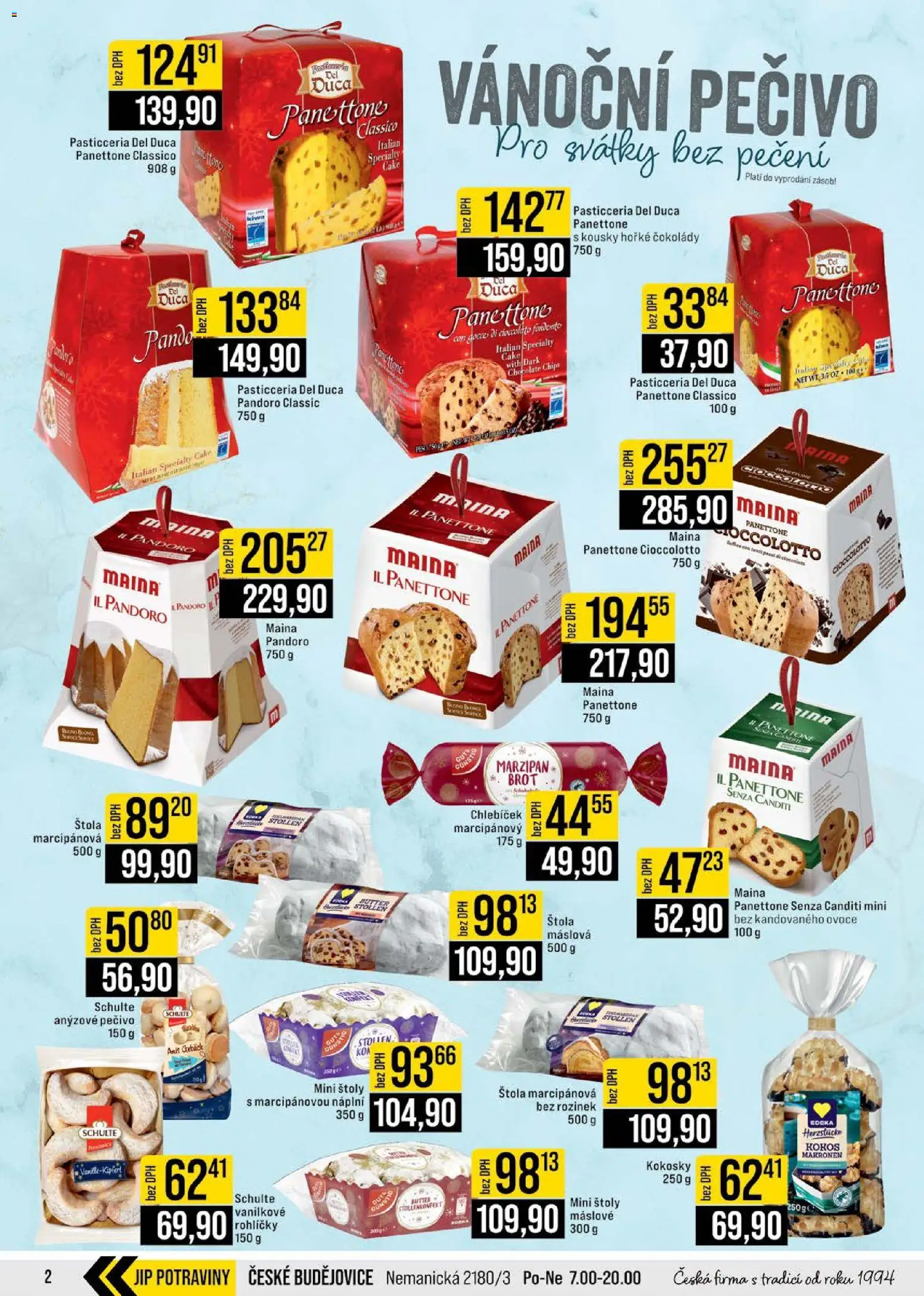 Jip leták - Cash & Carry od 17.12.2025 | Strana: 2 | Produkty: Kokosky, Pečivo, Potraviny, Kokos