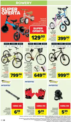 Carrefour Gazetka od 09.06.2025 | Strona: 44 | Produkty: Rękawiczki, Rowerek biegowy, Bell, Rower