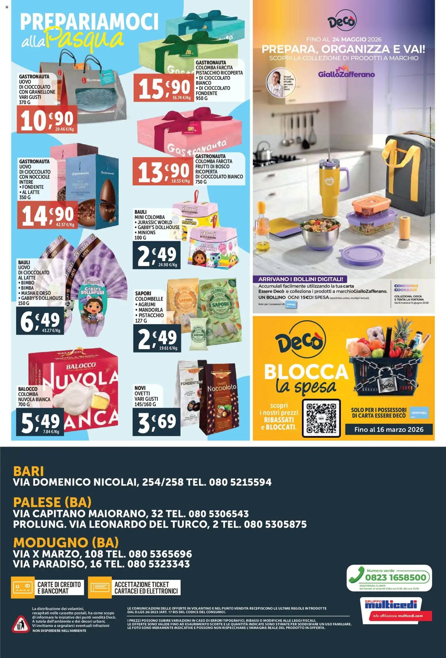 Volantino Decò del 06.03.2026 | Pagina: 12 | Prodotti: Cioccolato, Latte, Agrumi, Nocciole