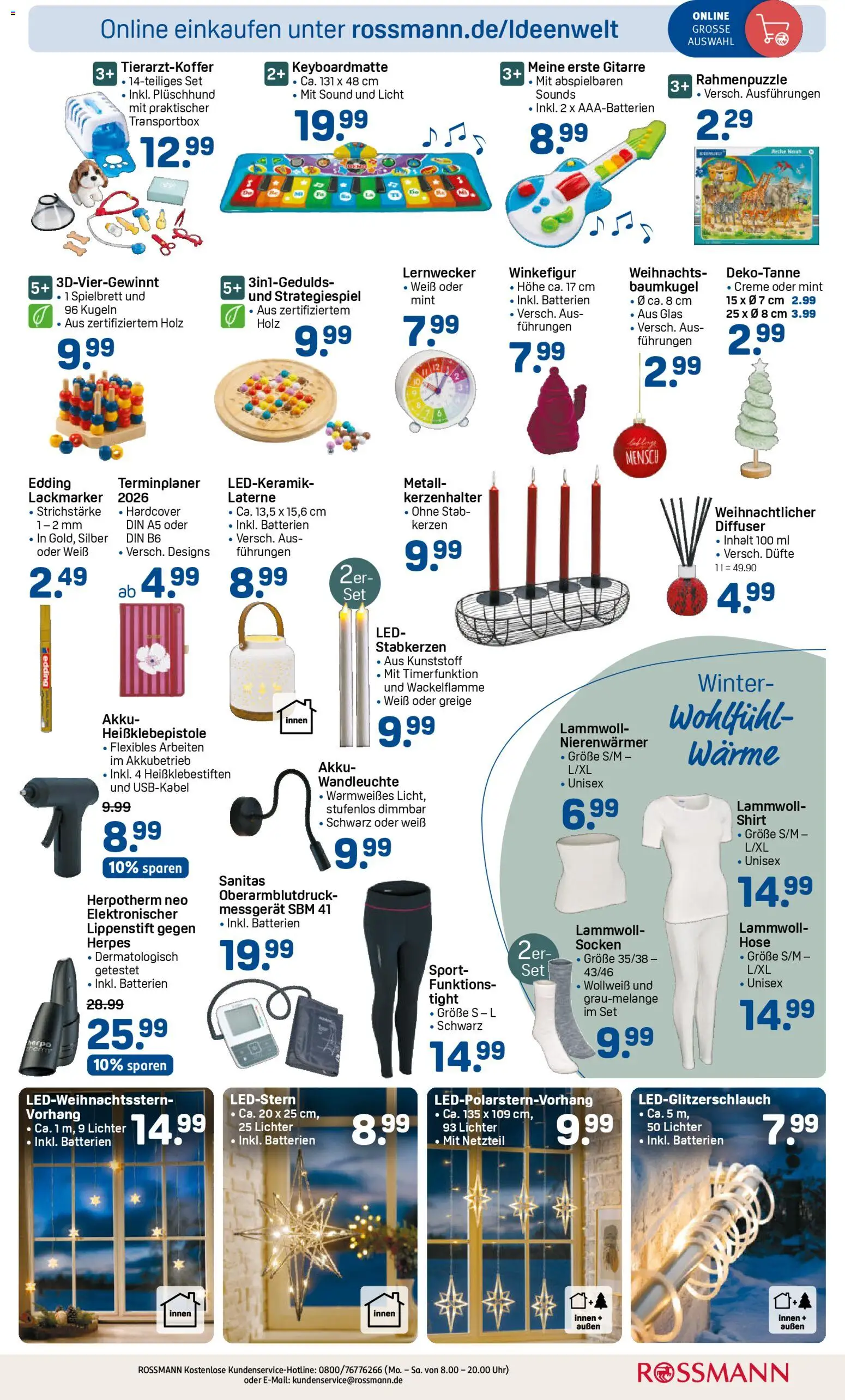 Rossmann Prospekt 	 – gültig ab 10.11.2025 | Seite: 3 | Produkte: Vorhang, Wandleuchte, Socken, Leggings