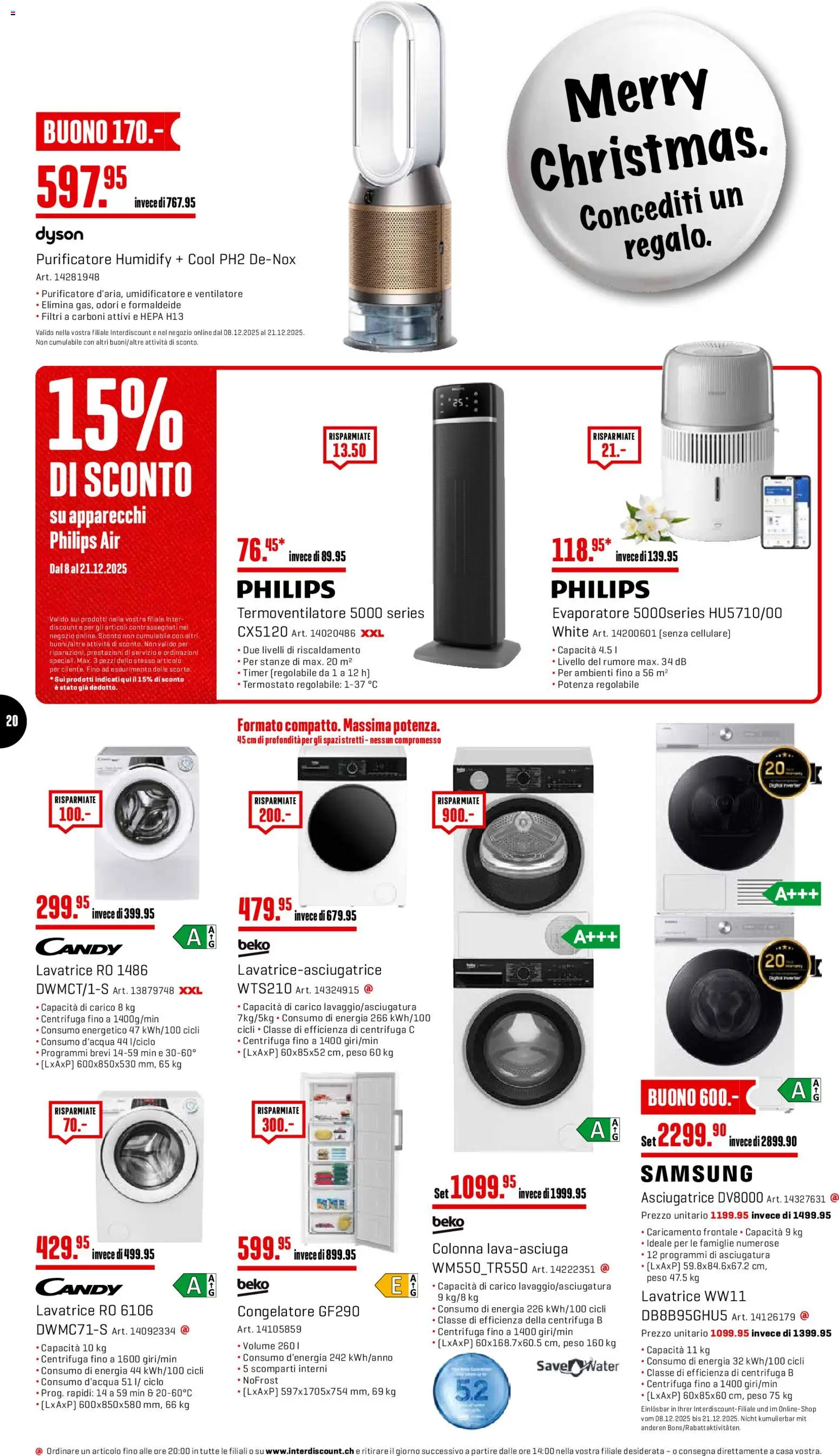 Interdiscount Aktionen IT – gültig ab 08.12.2025 | Seite: 20 | Produkte: Samsung, Philips, Dyson