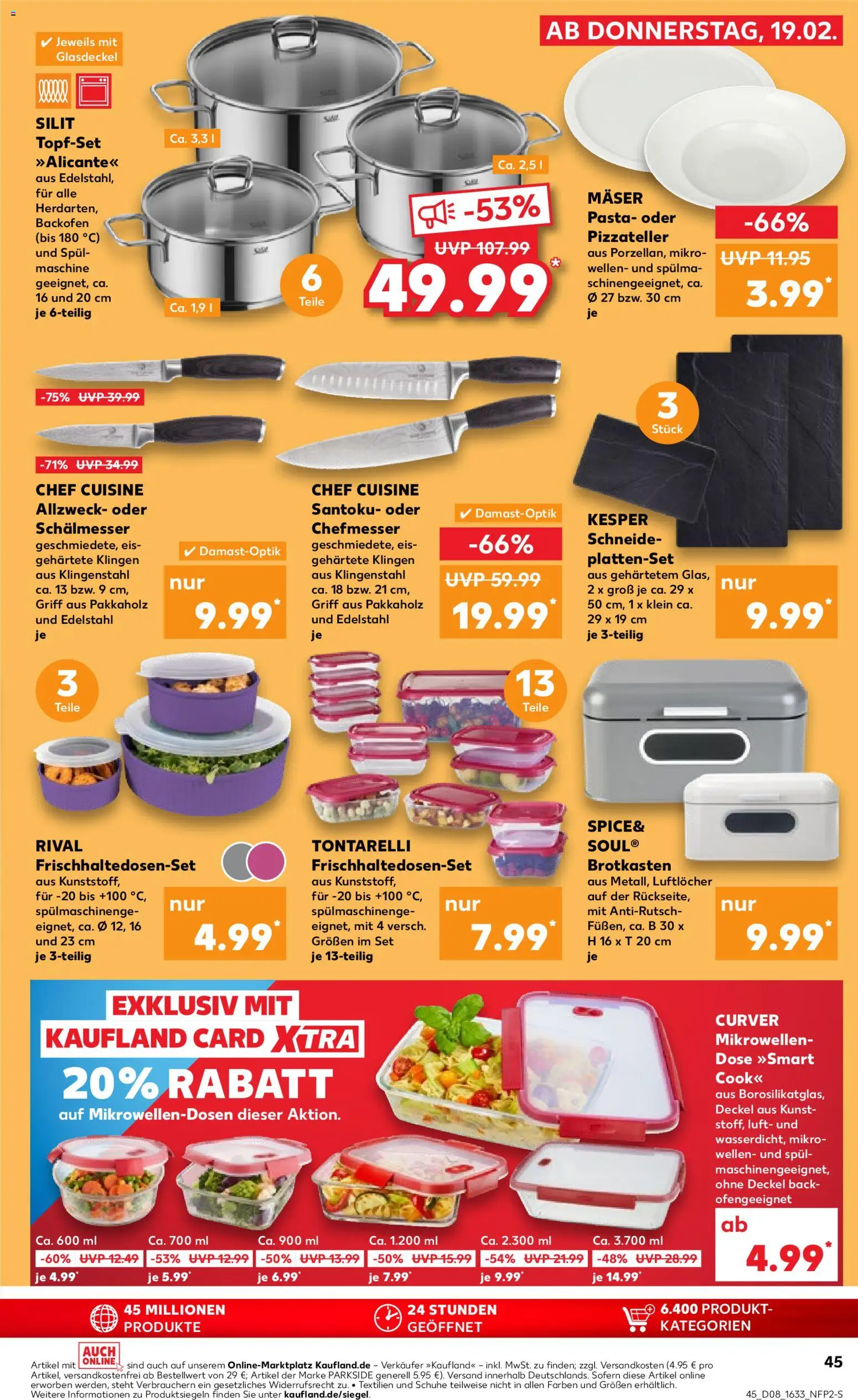 Kaufland prospekt Speyer	 – gültig ab 22.02.2026 | Seite: 45 | Produkte: Box, Backofen, Pasta, Eis