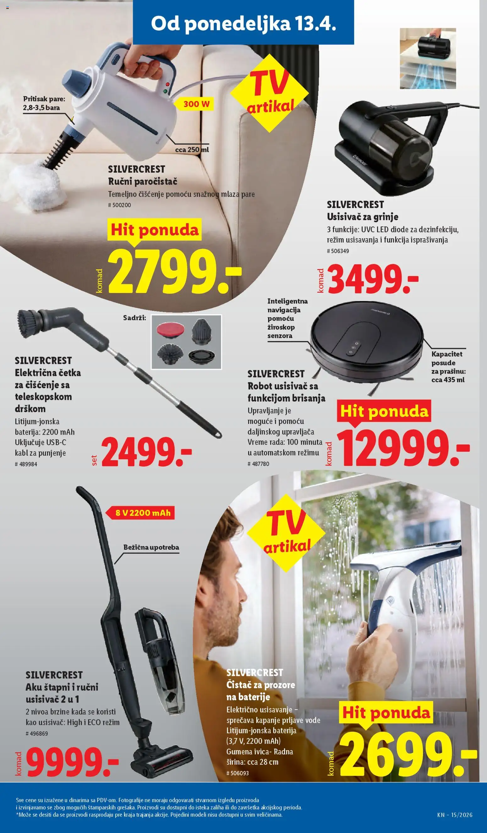 Lidl katalog - važi od 09.04.2026 | Strana: 95 | Proizvode: Baterija, Paročistač, Kabl, Ručni usisivač