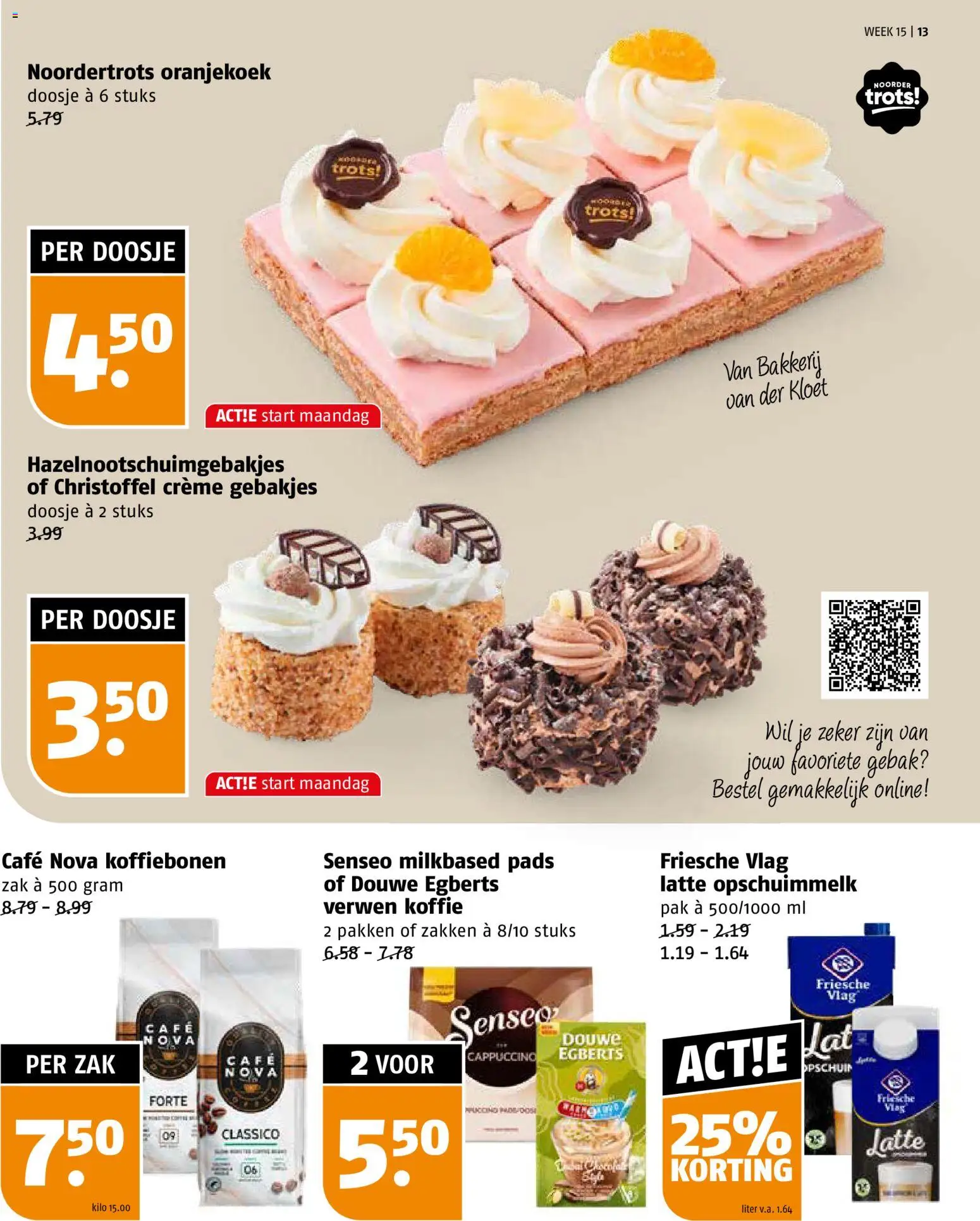 {H1} | Pagina: 13 | Producten: Koffie, Gebak, Pads, Cappuccino