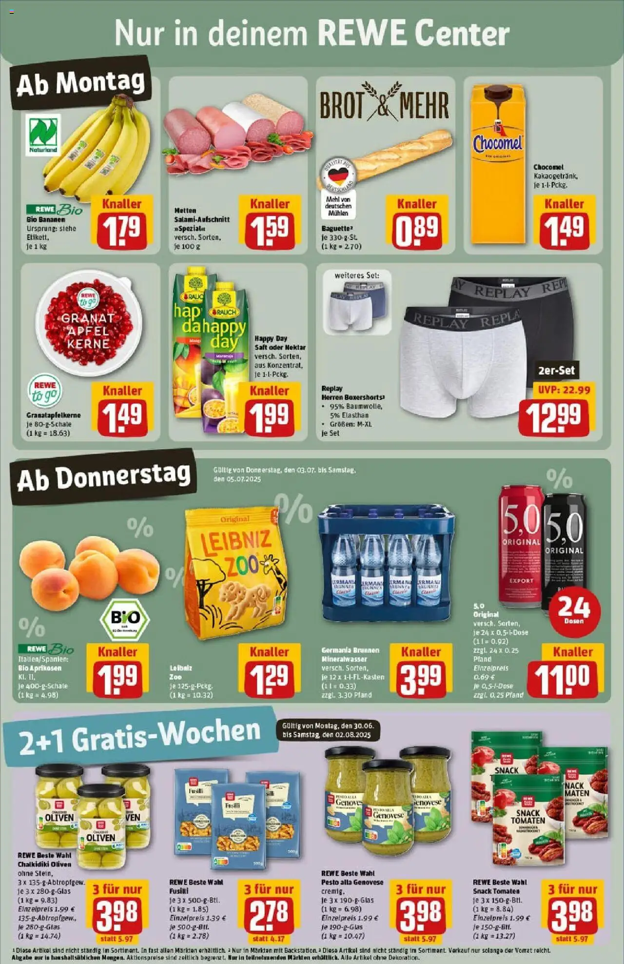 Rewe prospekt Butzbach	 - gültig ab dem 29.06.2025 | Seite: 3 | Produkte: Mehl, Äpfel, Tomaten, Pasta
