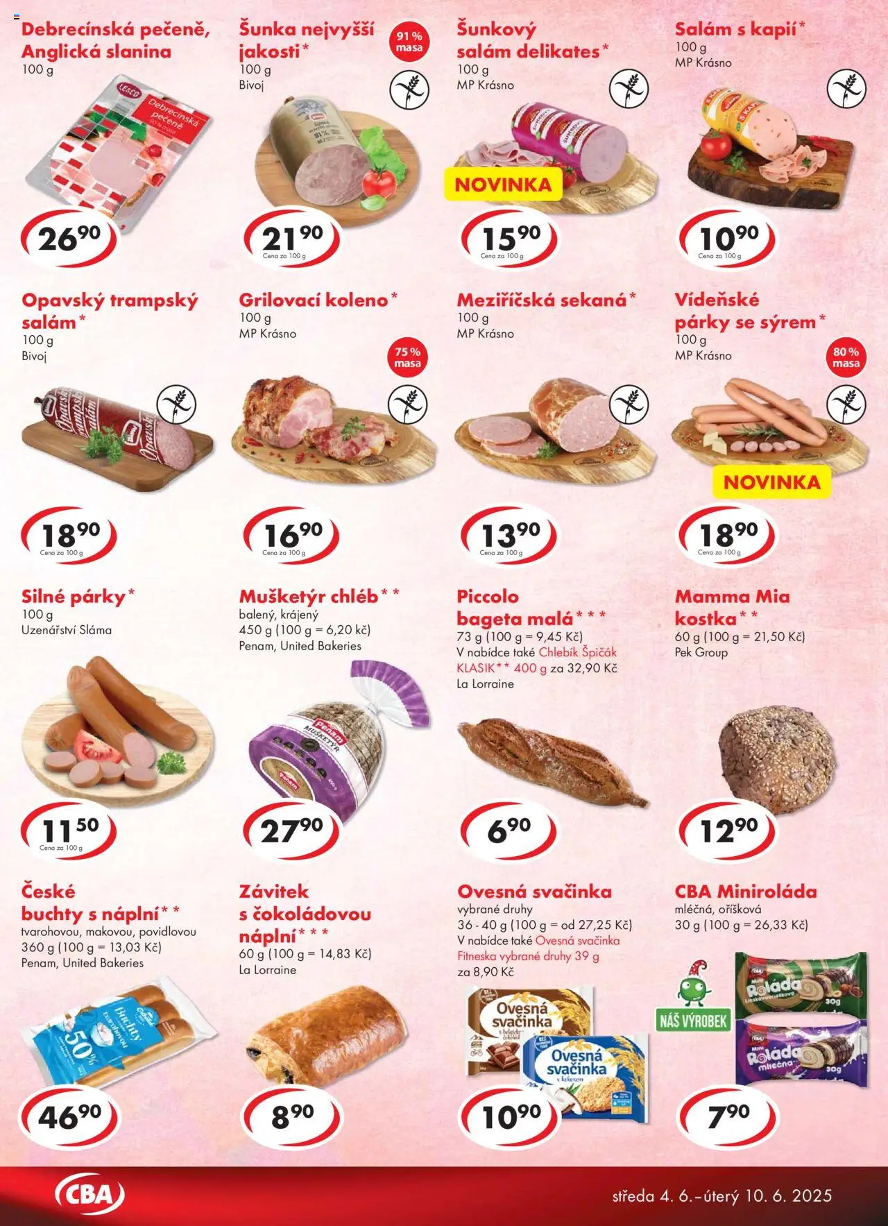 CBA leták - Premium od 04.06.2025 | Strana: 3 | Produkty: Salám, Šunka, Šunkový salám, Slanina