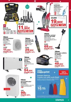 Pré-visualização Staples - Folheto Natal 2025 válido de 03.12.2025 | Página: 5 | Produtos: Agua, Ferro, Aspirador, Base