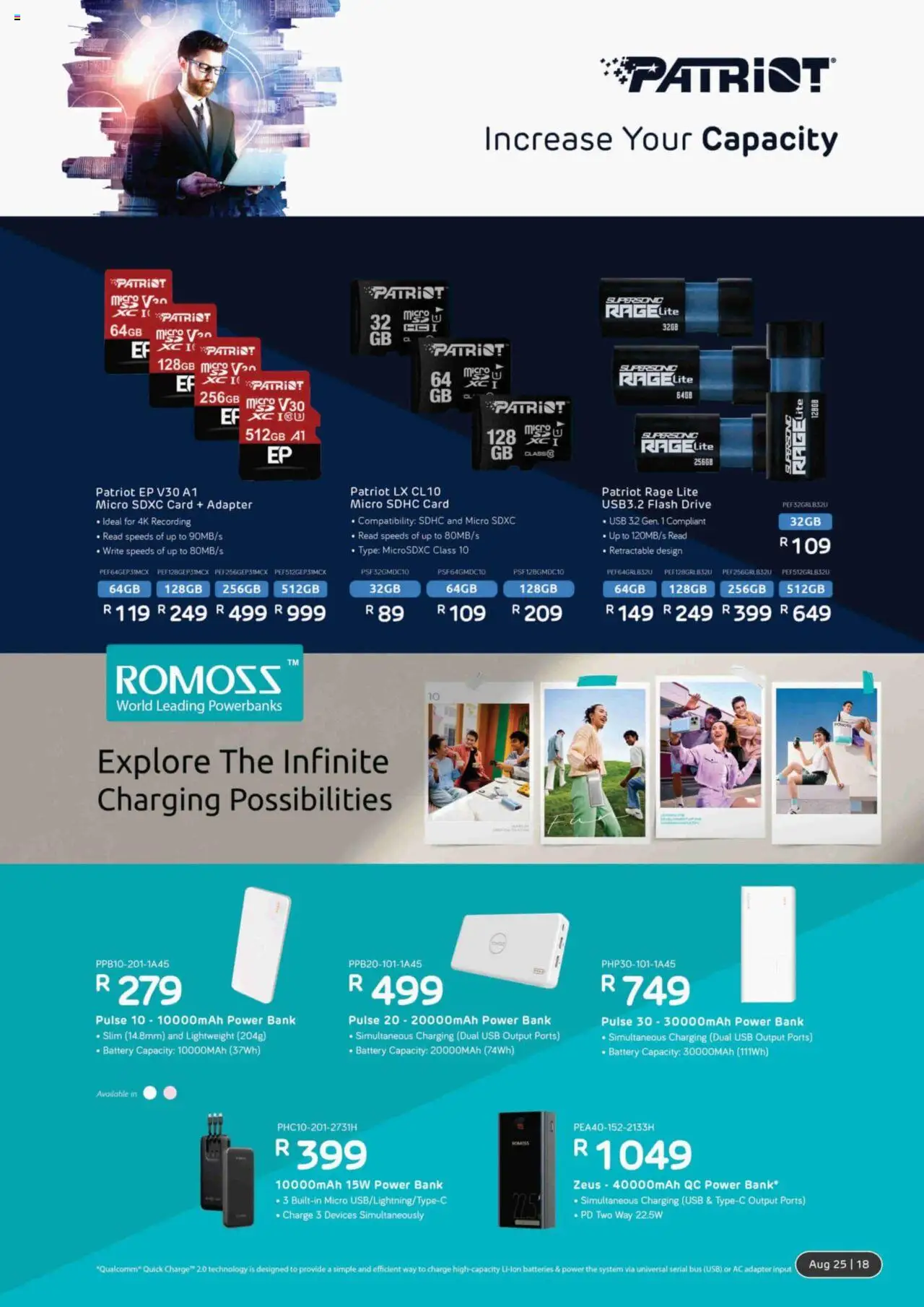 Computer Mania Accessories Catalogue │ valid from 01.08.2025 | Page: 19 | Products: Adapter, USB, Battery