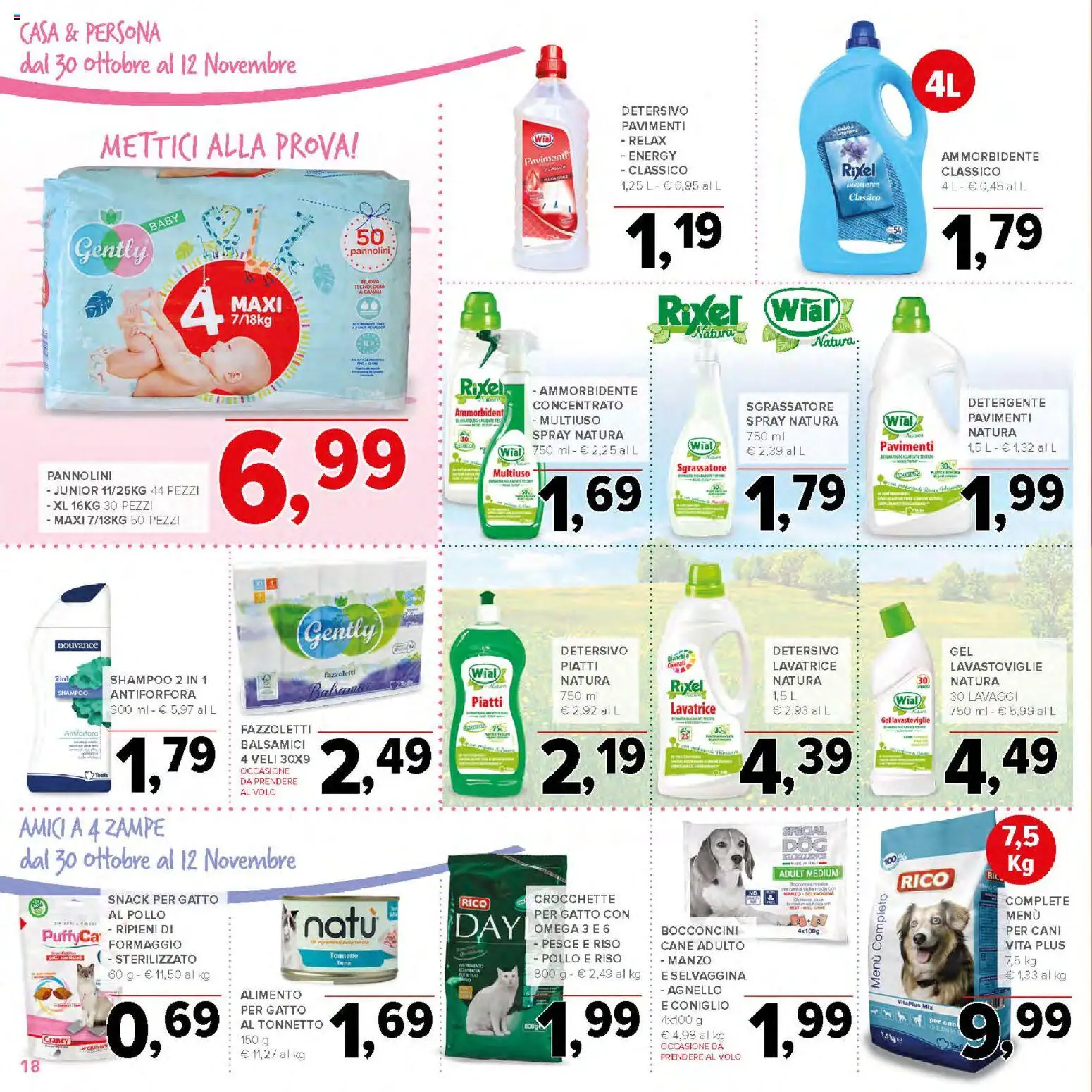 Volantino Todis del 30.10.2025 | Pagina: 18 | Prodotti: Pesce, Fazzoletti, Sgrassatore, Crocchette