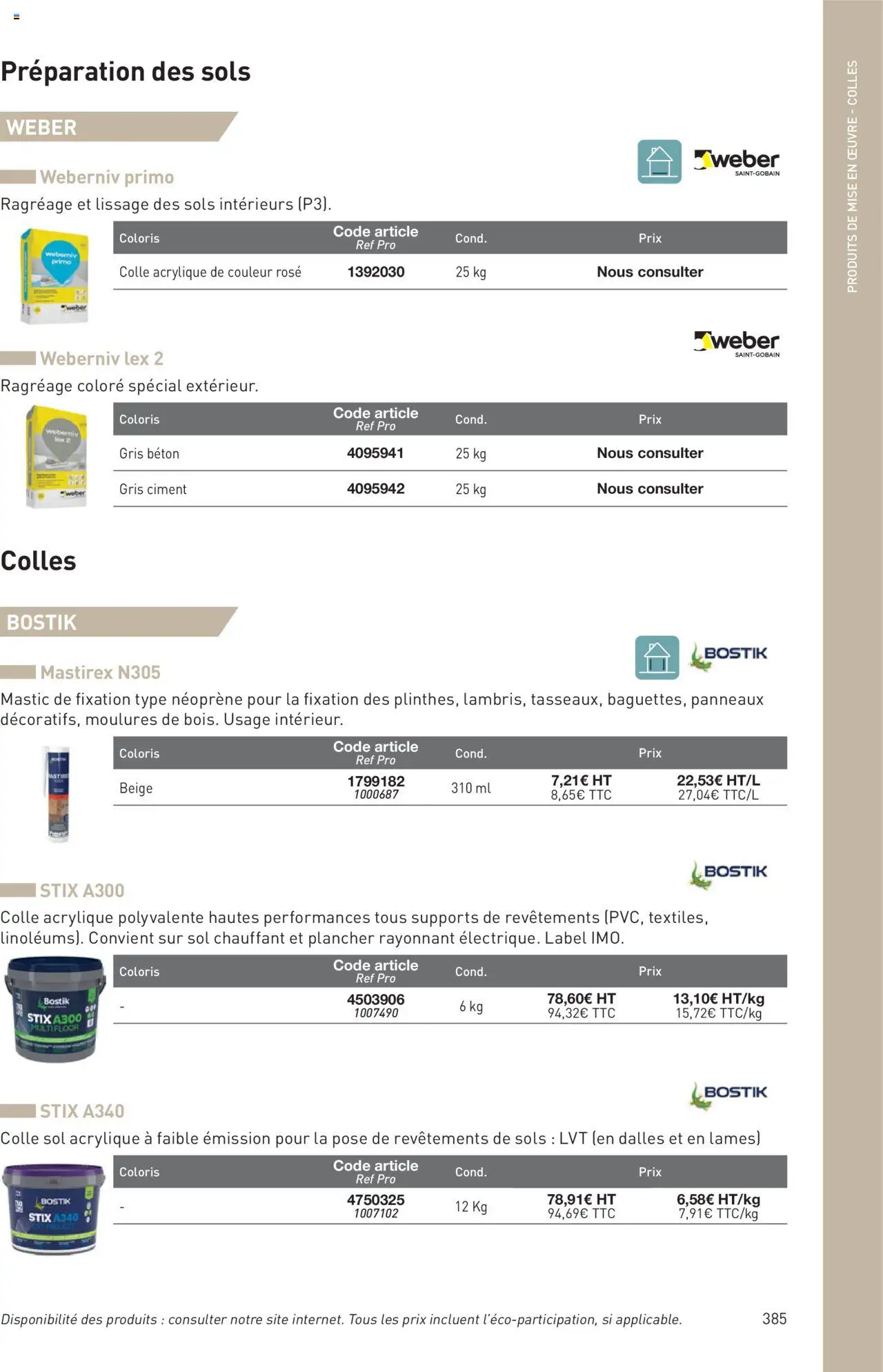  | Page: 385 | Produits: Colle