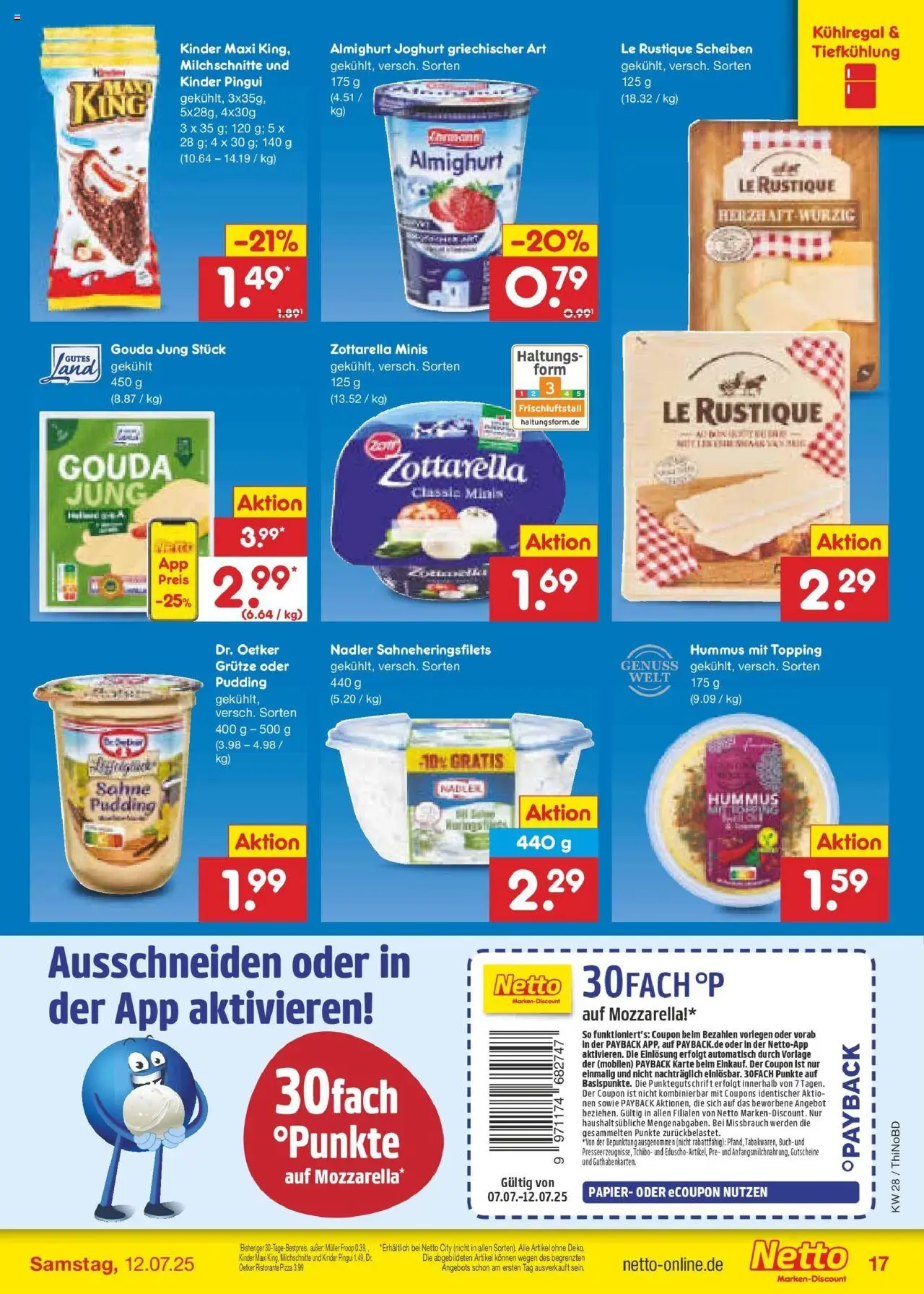 Netto Marken-Discount prospekt Herzberg	 - gültig ab dem 07.07.2025 | Seite: 19 | Produkte: Ristorante, Joghurt, Pudding, Sahne