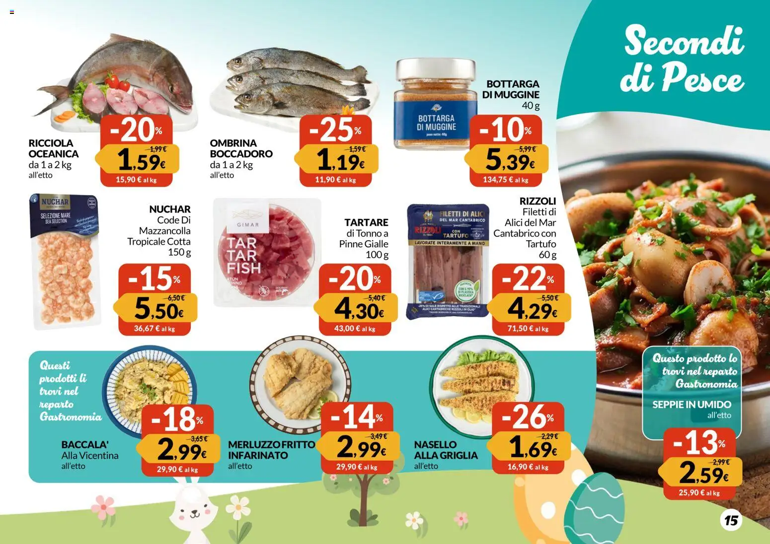 Volantino Galassia del 12.03.2026 | Pagina: 15 | Prodotti: Pesce, Merluzzo, Tonno, Nasello