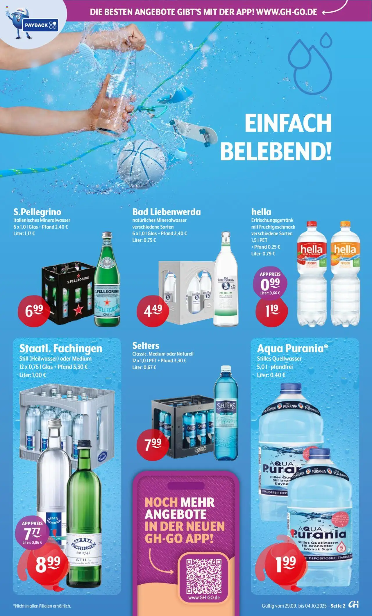 Getränke Hoffmann Prospekt 	 – gültig ab 29.09.2025 | Seite: 2 | Produkte: Bad, Mineralwasser, Hella