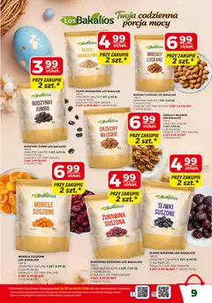 Pogląd oferty "Top Market gazetka" - ważna od 26.03.2026 | Strona: 9 | Produkty: Śliwki, Żurawina, Płatki, Rodzynki