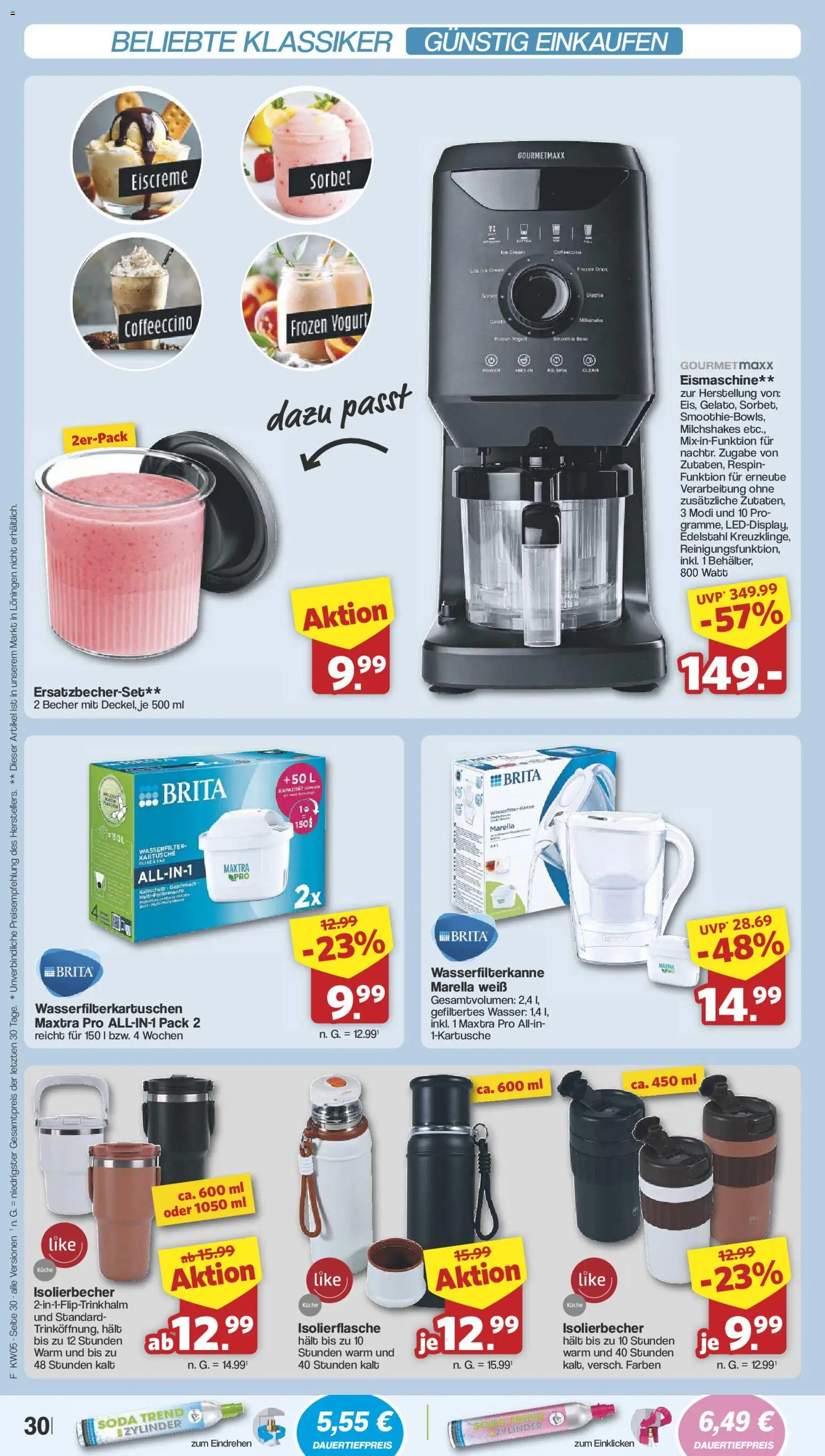 Famila Nordwest Prospekt 	 – gültig ab 26.01.2026 | Seite: 30 | Produkte: Küche, Eiscreme, Wasser