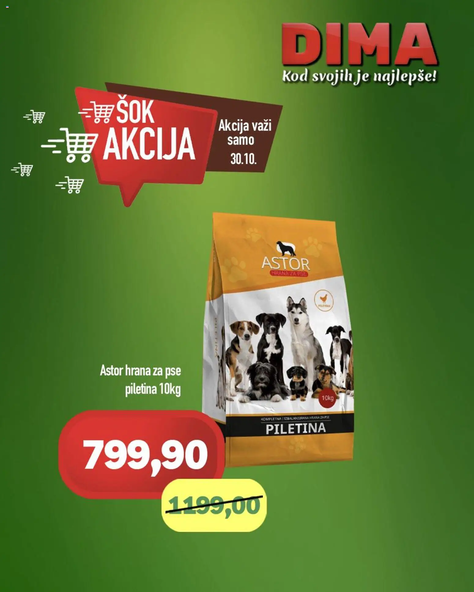 VP Dima katalog - važi od 30.10.2025 | Strana: 1 | Proizvode: Hrana za pse, Sok, Piletina