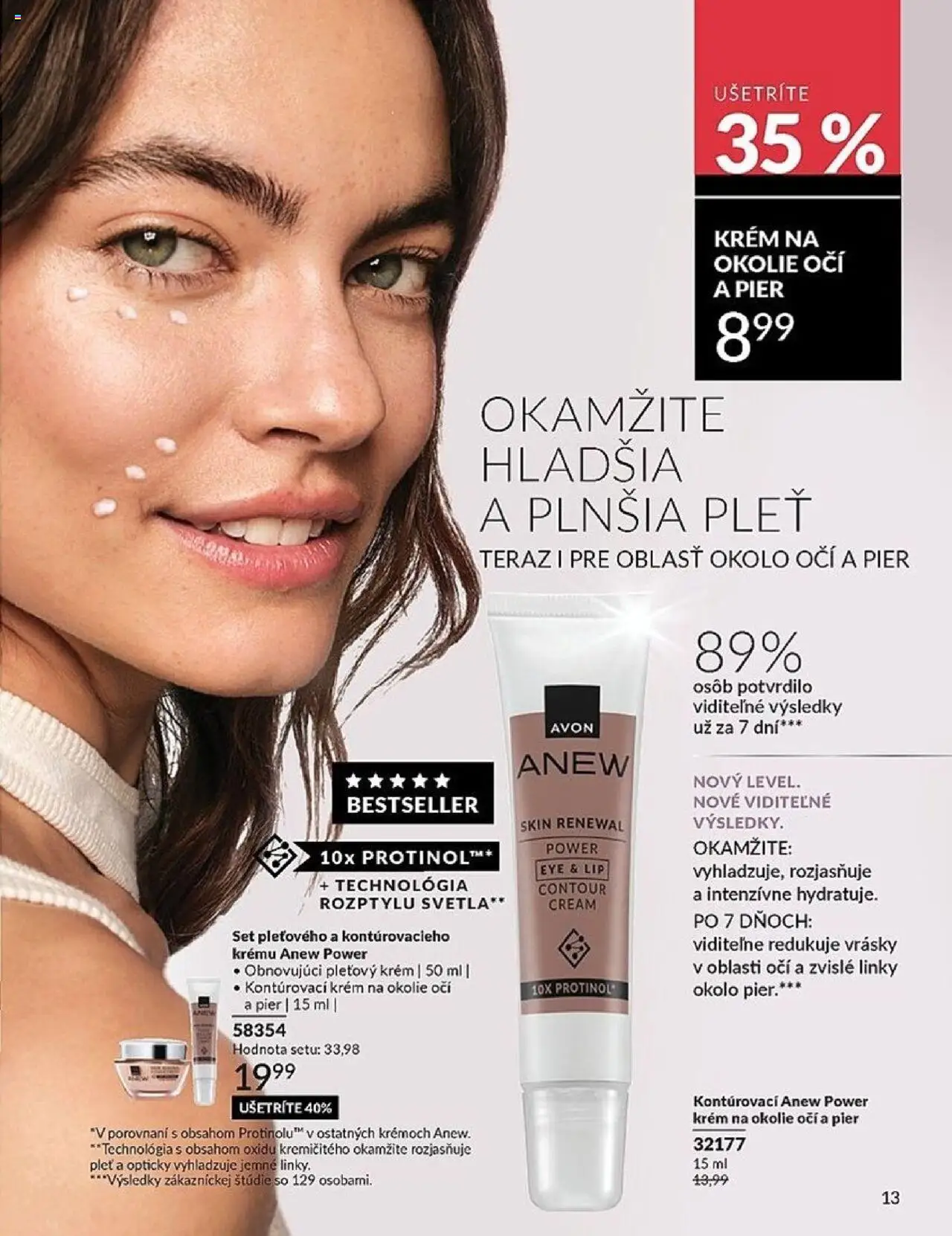 Nové Avon akcie – leták je platný od 01.10.2025 | Strana: 13 | Produkty: Krém, Svetlá