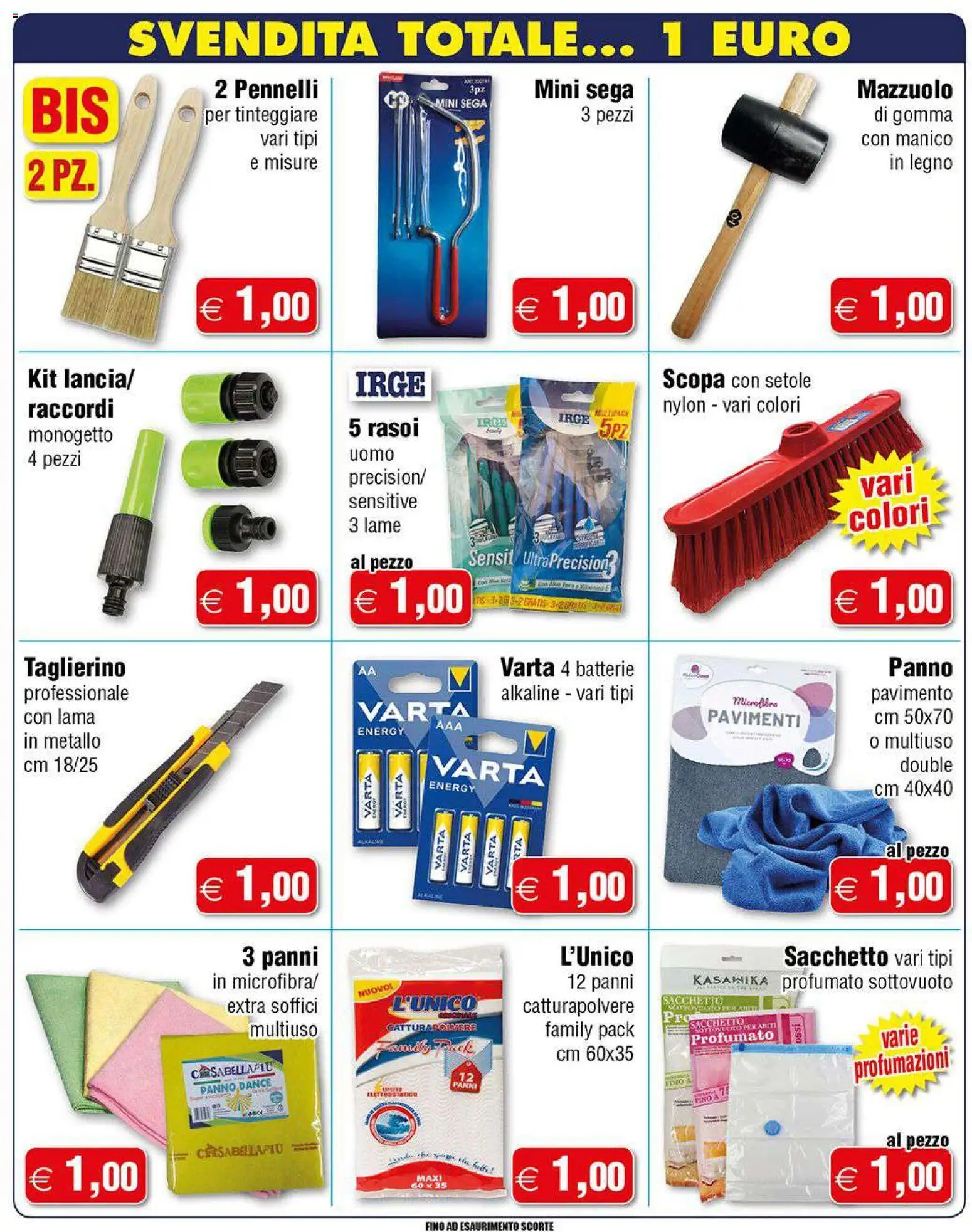 Volantino Magazzini Smart del 05.03.2026 | Pagina: 4 | Prodotti: Pavimento, Taglierino, Sega, Batterie