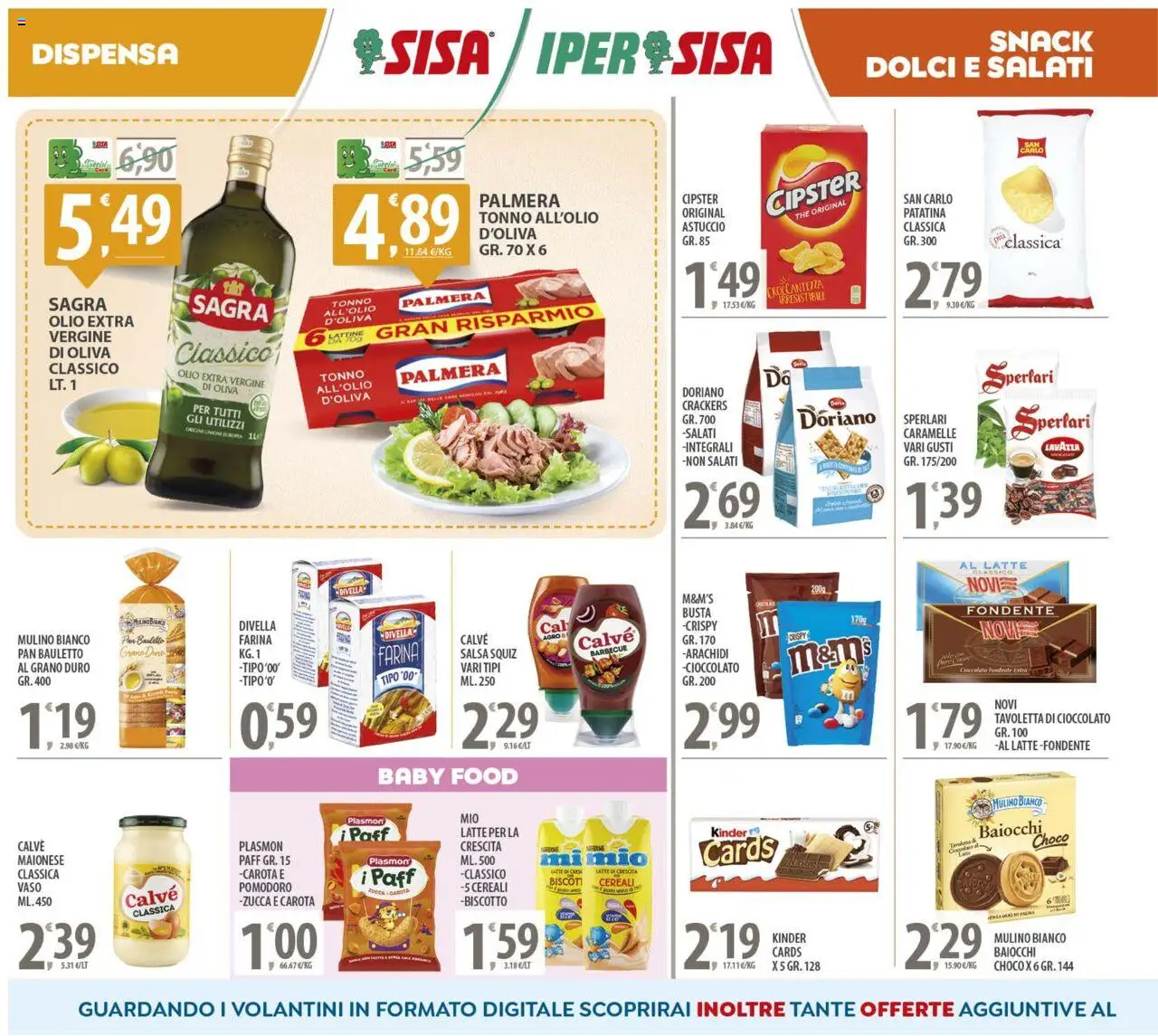 Volantino SISA del 23.09.2025 | Pagina: 10 | Prodotti: Farina, The, Astuccio, Lavazza