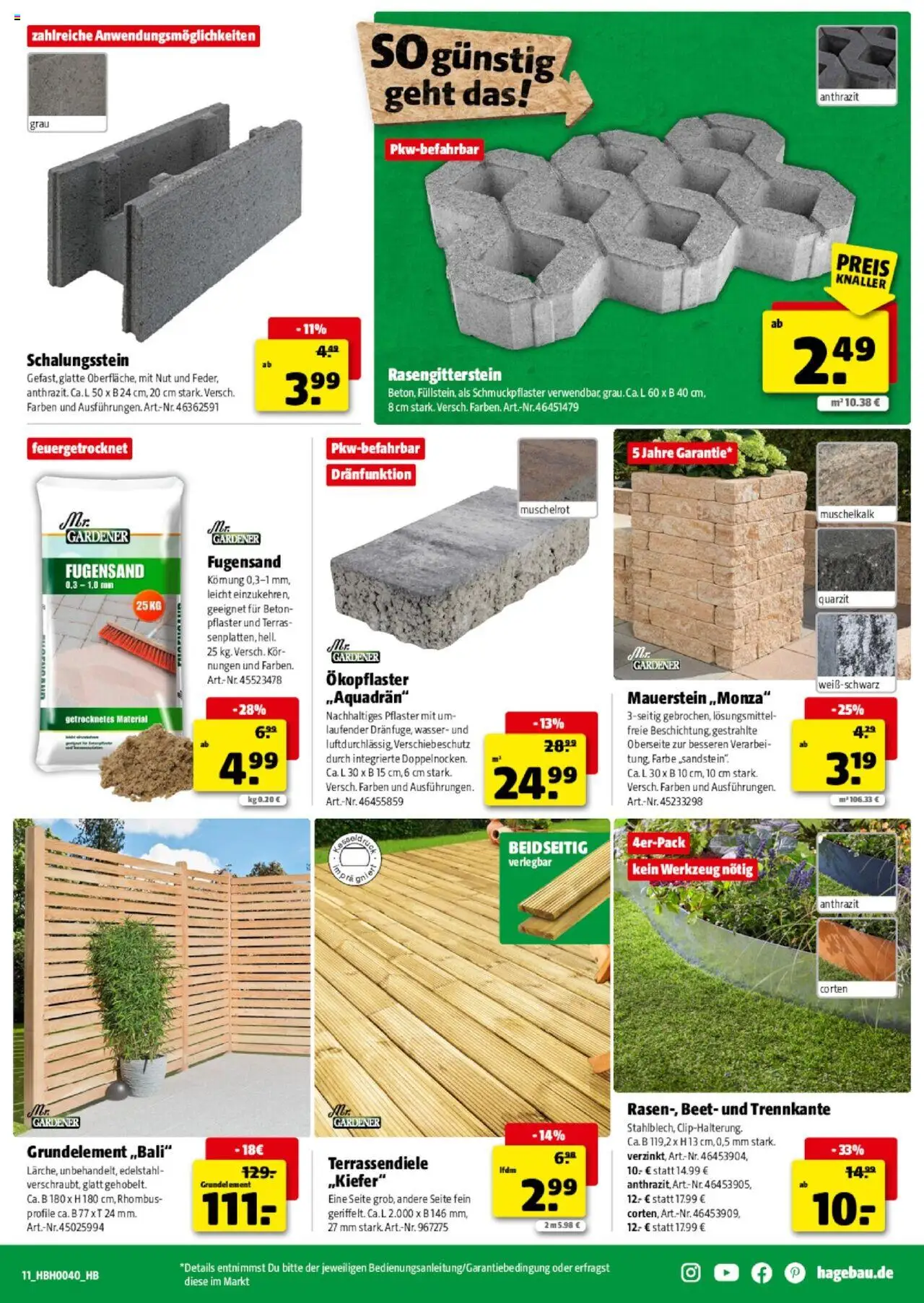 Hagebau Prospekt Versmold – gültig ab 27.09.2025 | Seite: 11 | Produkte: Wasser