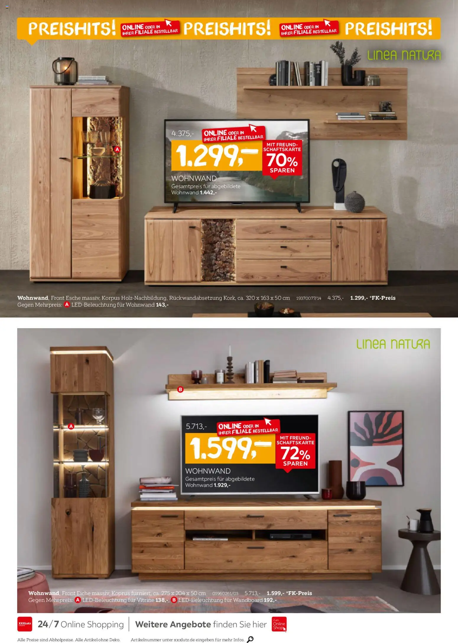 XXXL Lutz Wohnen-Preishits! – gültig ab 26.10.2025 | Seite: 6 | Produkte: Wohnwand, Wandboard, Vitrine