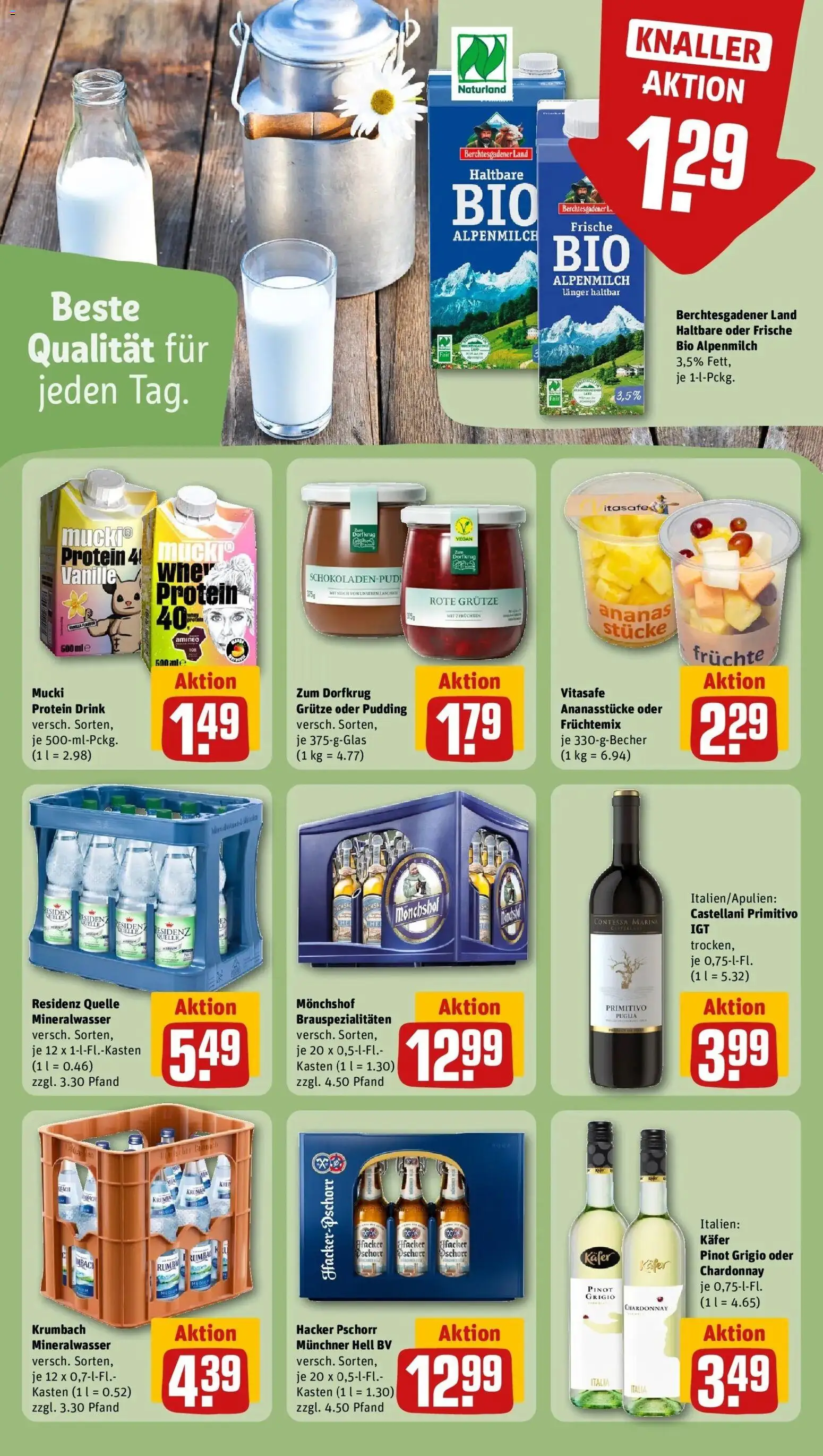 Rewe Prospekt Burgkirchen	 – gültig ab 01.03.2026 | Seite: 20 | Produkte: Monchshof, Ananas, Pudding, Mineralwasser