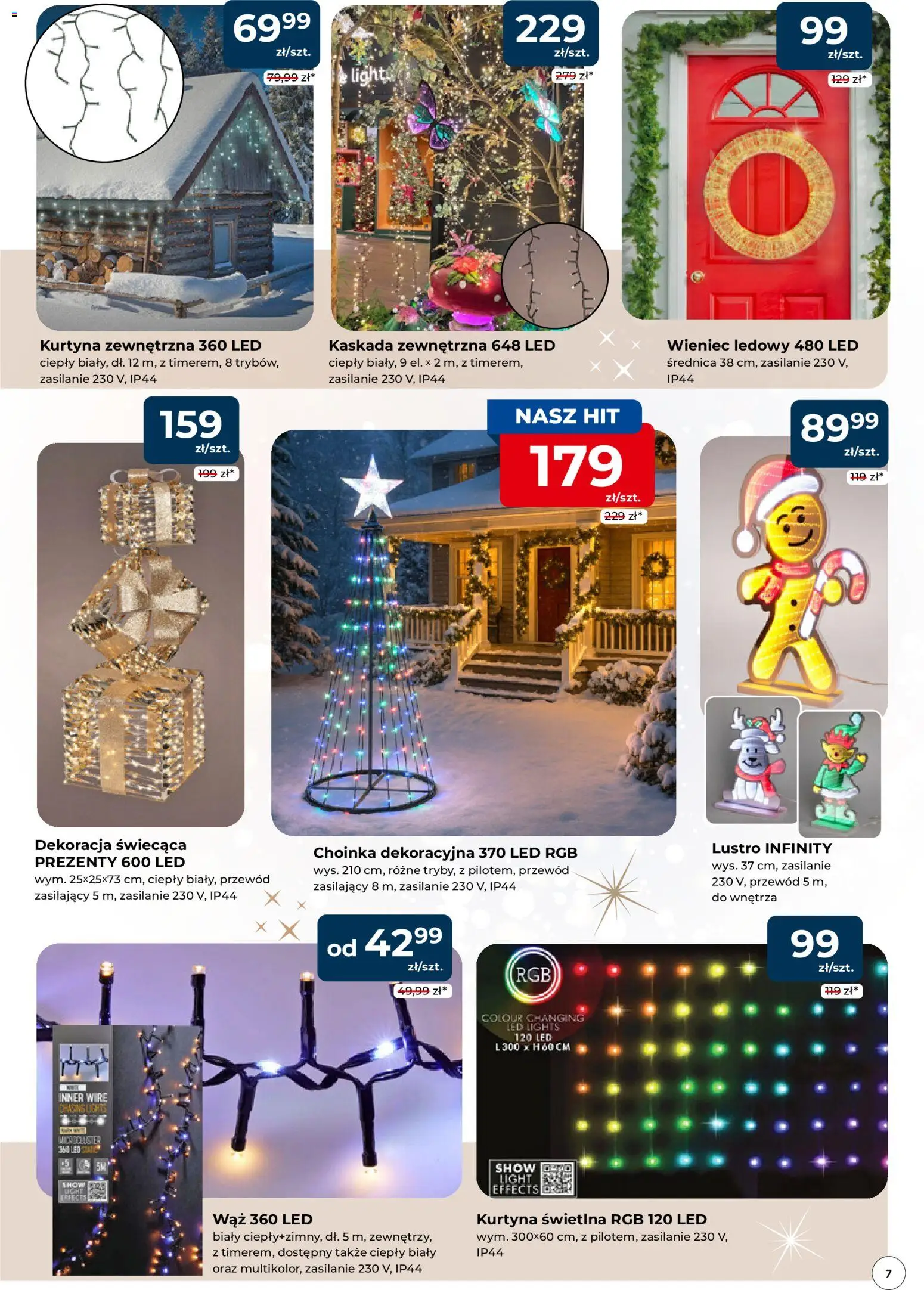 Mrówka Gazetka - Lubliniec od 27.11.2025 | Strona: 7 | Produkty: Choinka, Wieniec, Lustro