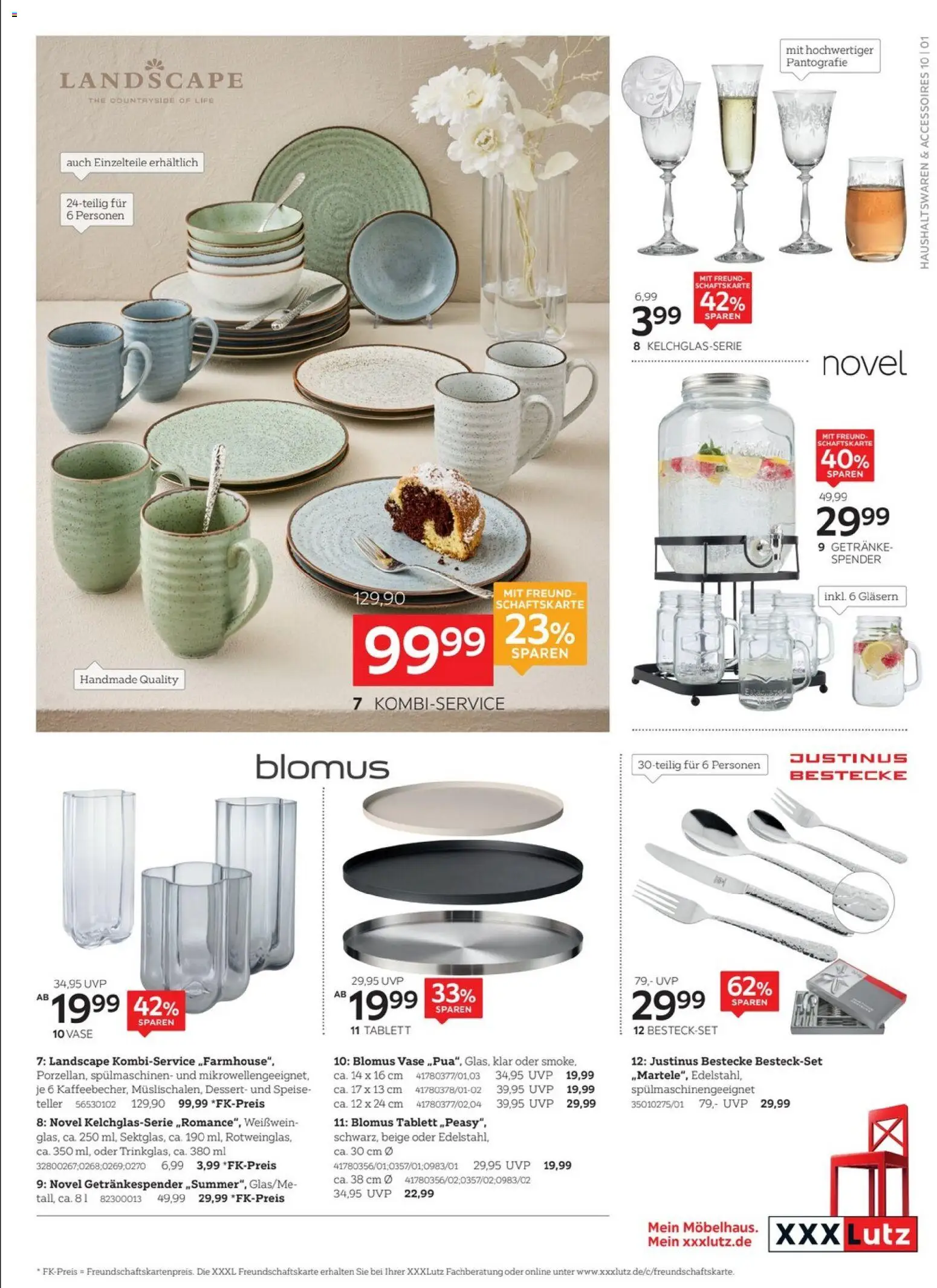 XXXLutz Restaurantgutscheine – gültig ab 09.04.2026 | Seite: 5 | Produkte: Weißwein, Vase