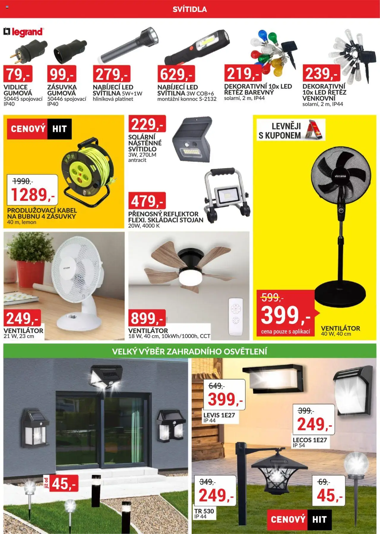 BAUMAX leták od 01.06.2025 | Strana: 19 | Produkty: Kabel, Ventilátor, Zásuvka, Reflektor