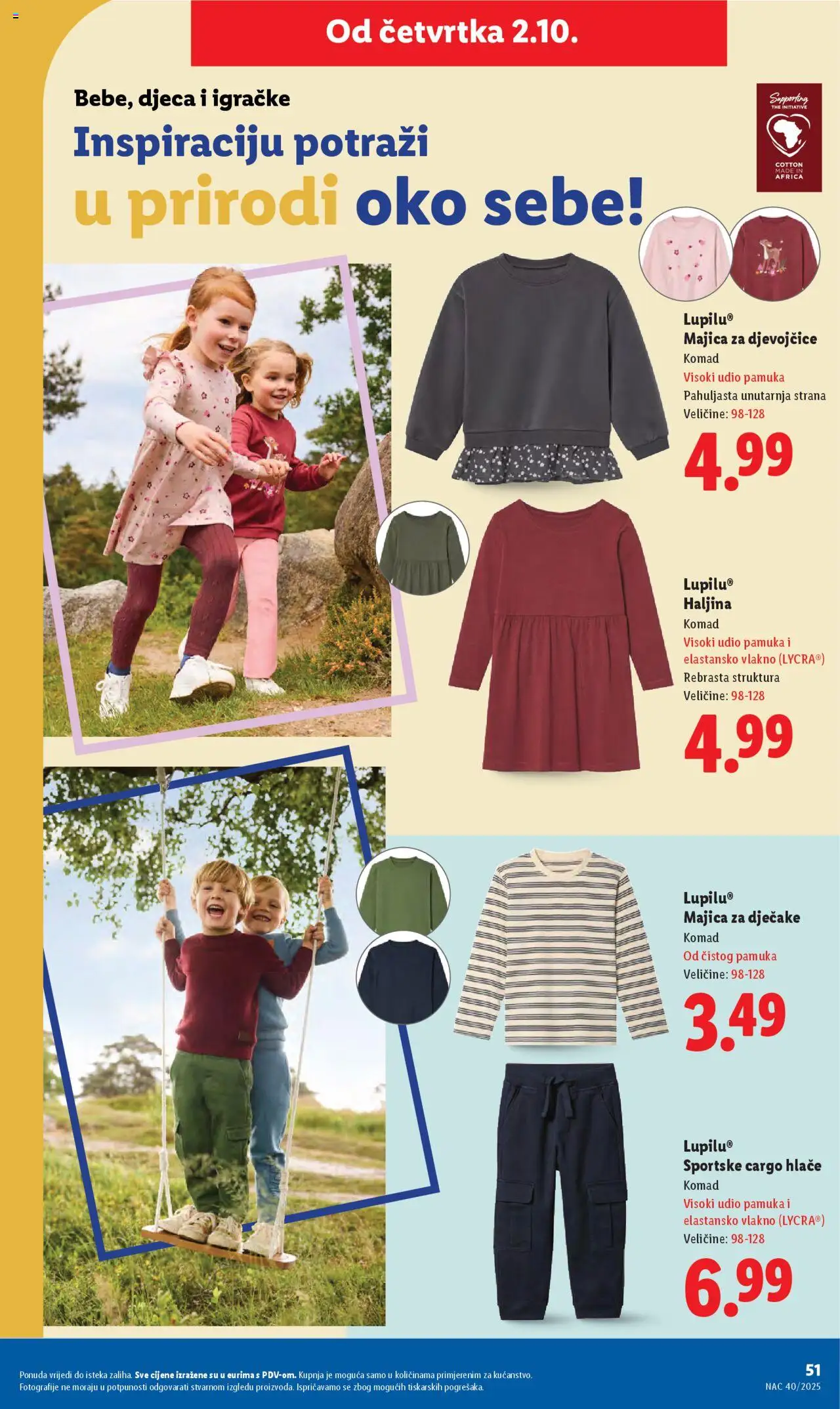 Lidl katalog | vrijedi od 29.09.2025 | Stranica: 51 | Proizvodi: Majica, Hlače, Haljina