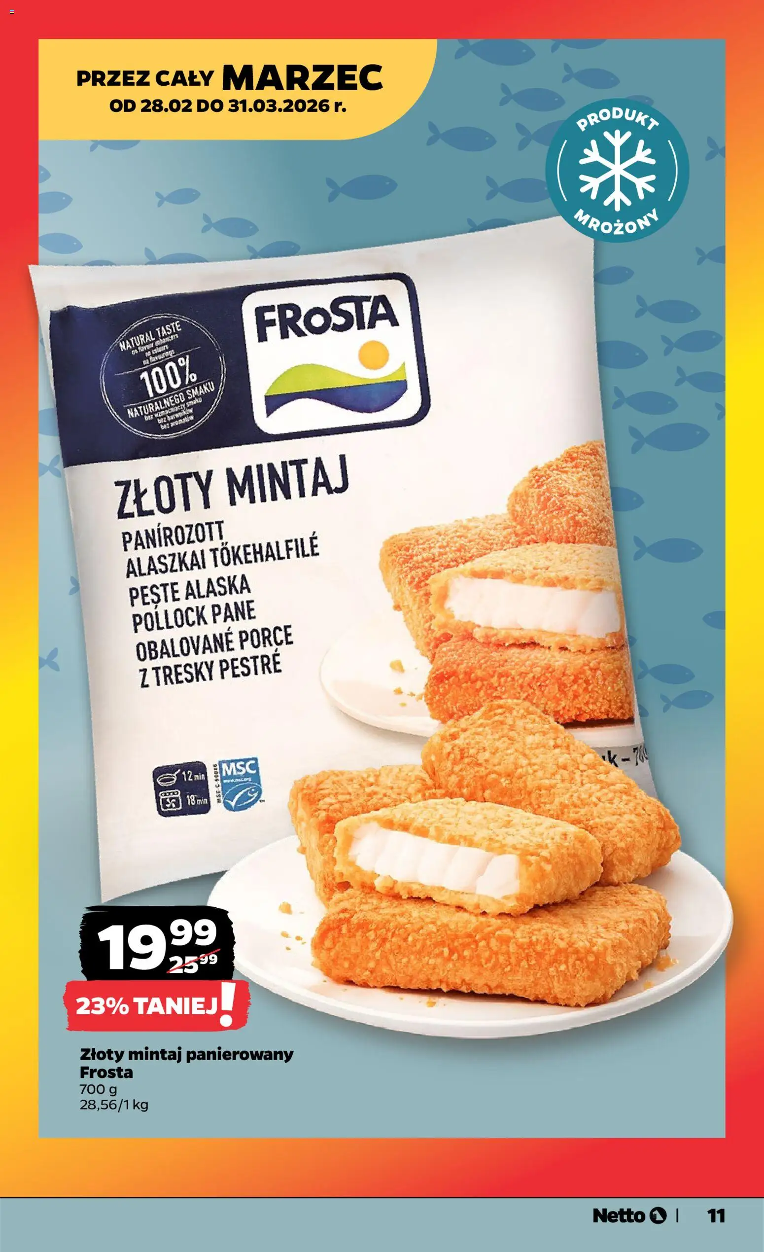 Netto gazetka od poniedziałku spożywcza od 02.03.2026 | Strona: 11 | Produkty: Mintaj