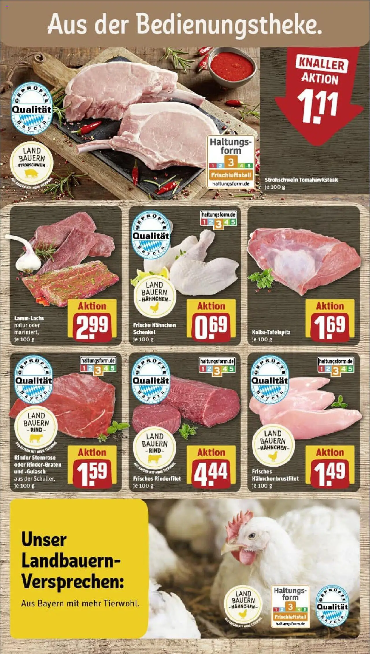 Rewe prospekt Hirschaid	 - gültig ab dem 22.06.2025 | Seite: 10 | Produkte: Rinderbraten, Hahnchen, Rinderfilet, Gulasch