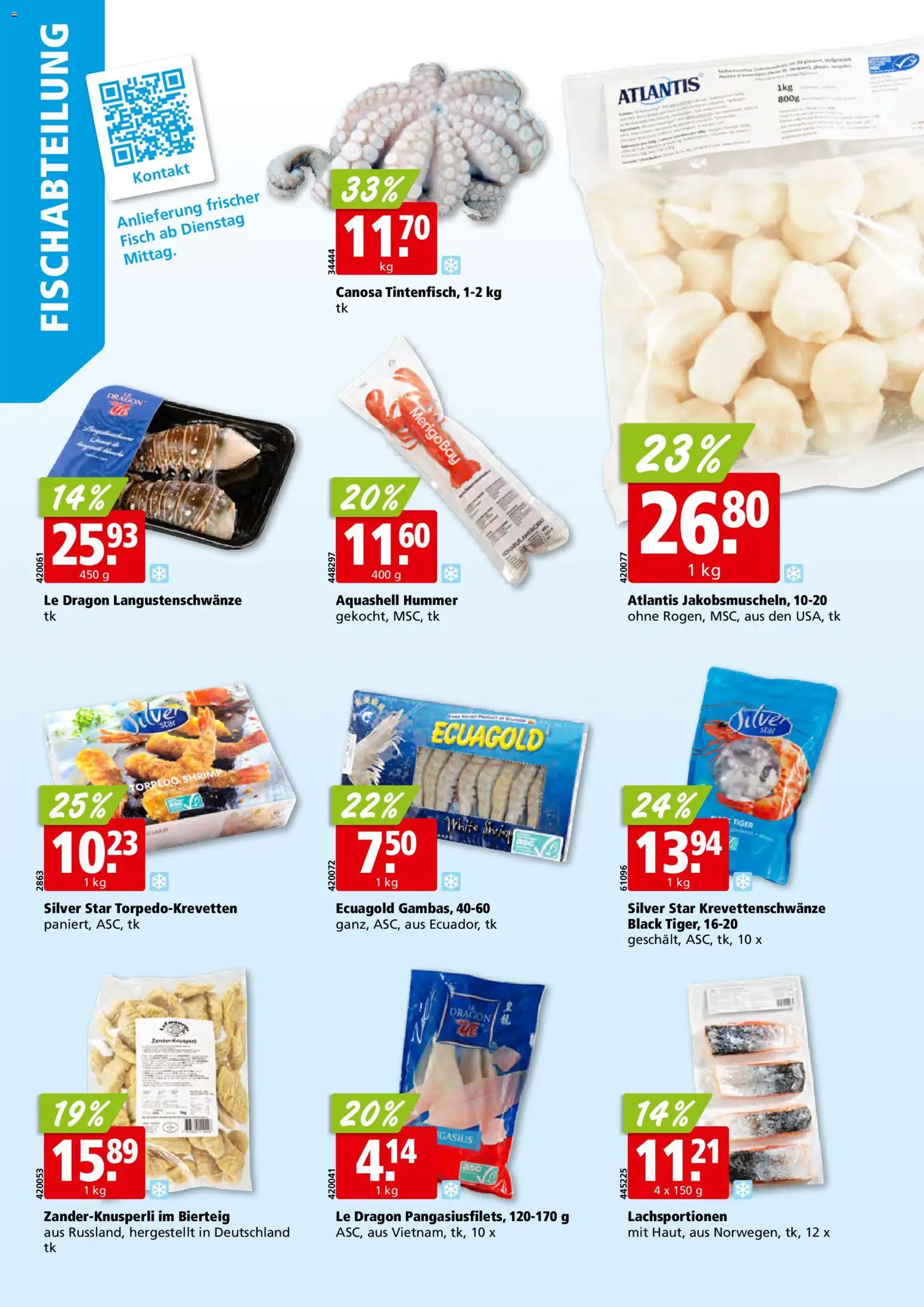 Aligro Aktionen Schlieren, Gossau SG, Frauenfeld, Rapperswil-Jona, Sargans, Bern, Brüttisellen, Pratteln, Emmen, Spreitenbach – gültig ab 15.12.2025 | Seite: 4 | Produkte: Fisch