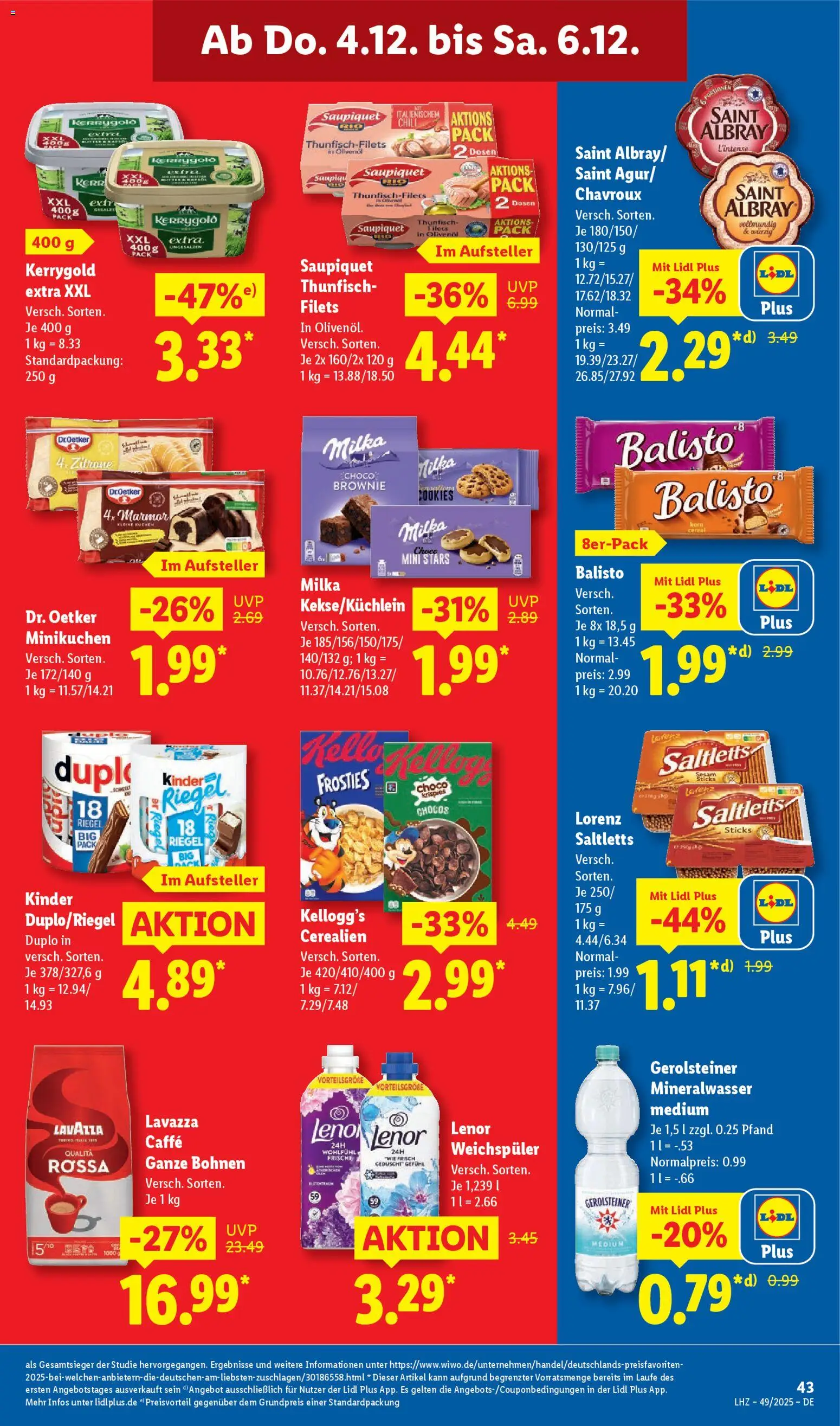 Lidl Prospekt Hilders – gültig ab 01.12.2025 | Seite: 63 | Produkte: Lenor, Lavazza, Kellogg's, Weichspüler