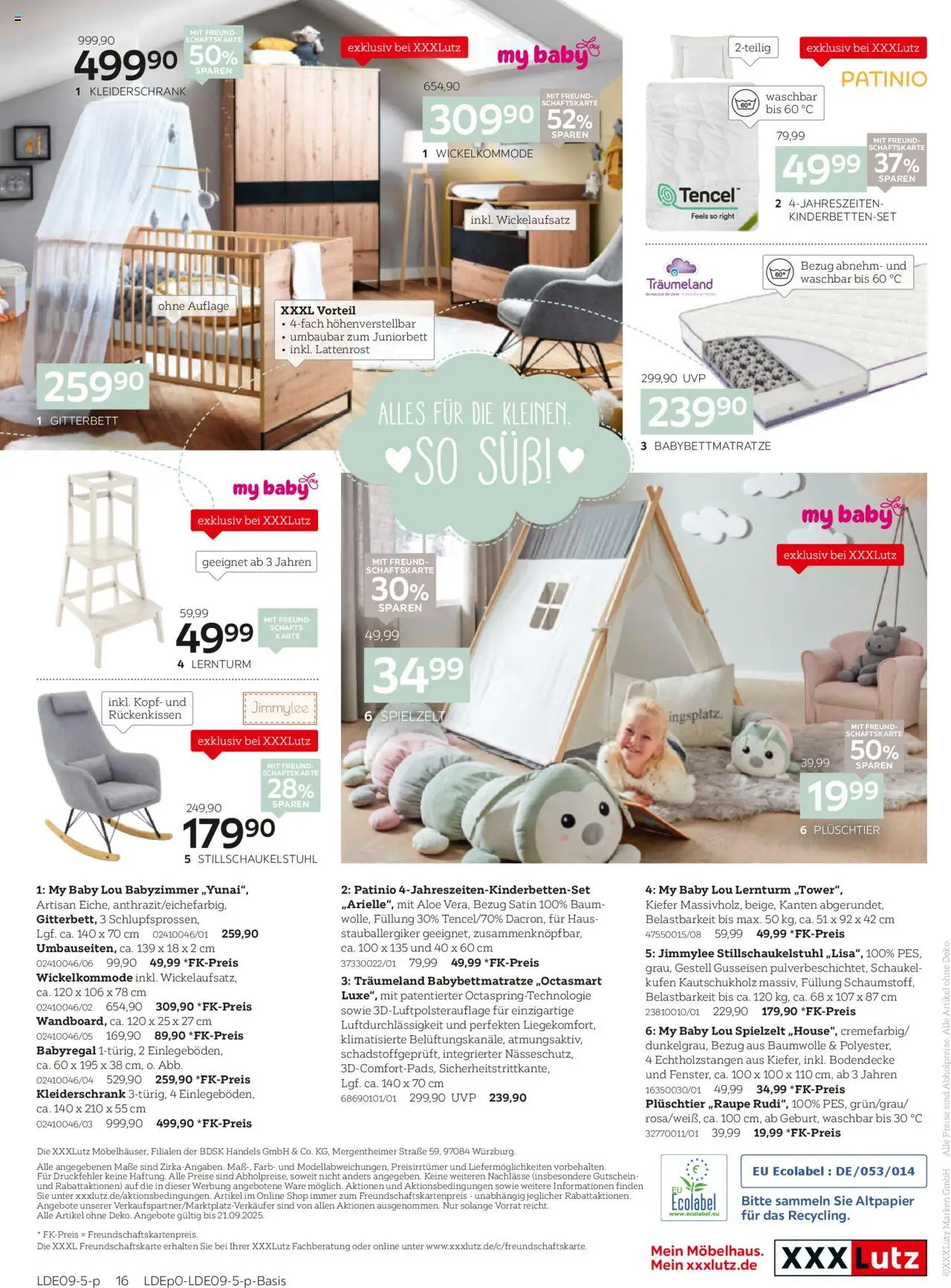 XXXL Lutz Schöner Einrichten – gültig ab 08.09.2025 | Seite: 16 | Produkte: Kleiderschrank, Lattenrost