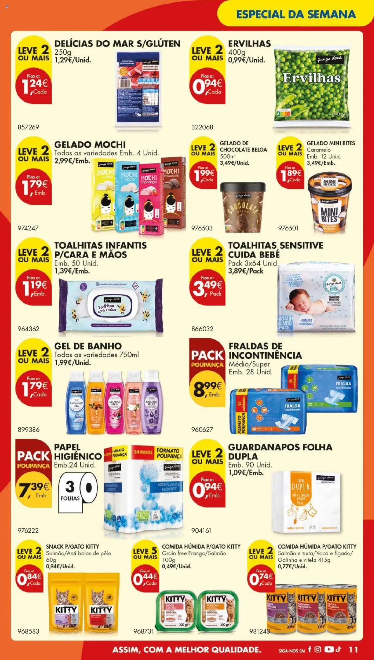 Pingo Doce folheto │ válido de 09.09.2025 | Página: 13 | Produtos: Vitela, Fraldas, Guardanapos, Gelado