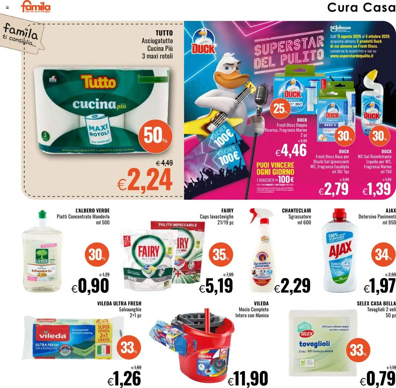 Volantino Famila del 18.09.2025 | Pagina: 20 | Prodotti: Sgrassatore, Lavastoviglie, WC, Fragranza