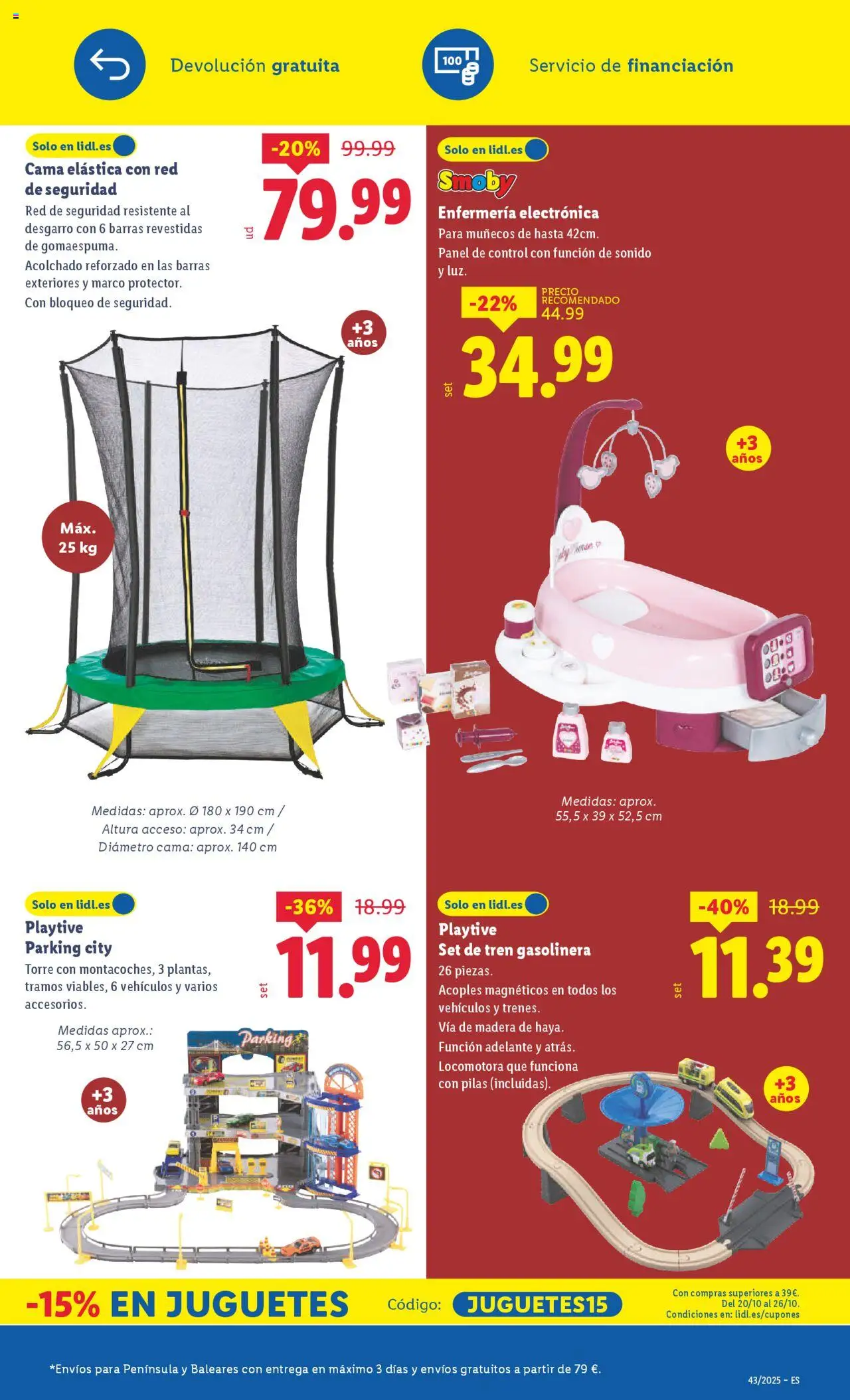 Lidl folleto de bazar │ válido desde el 20.10.2025 | Página: 3 | Productos: Wasabi, Juguetes, Marco, Cama