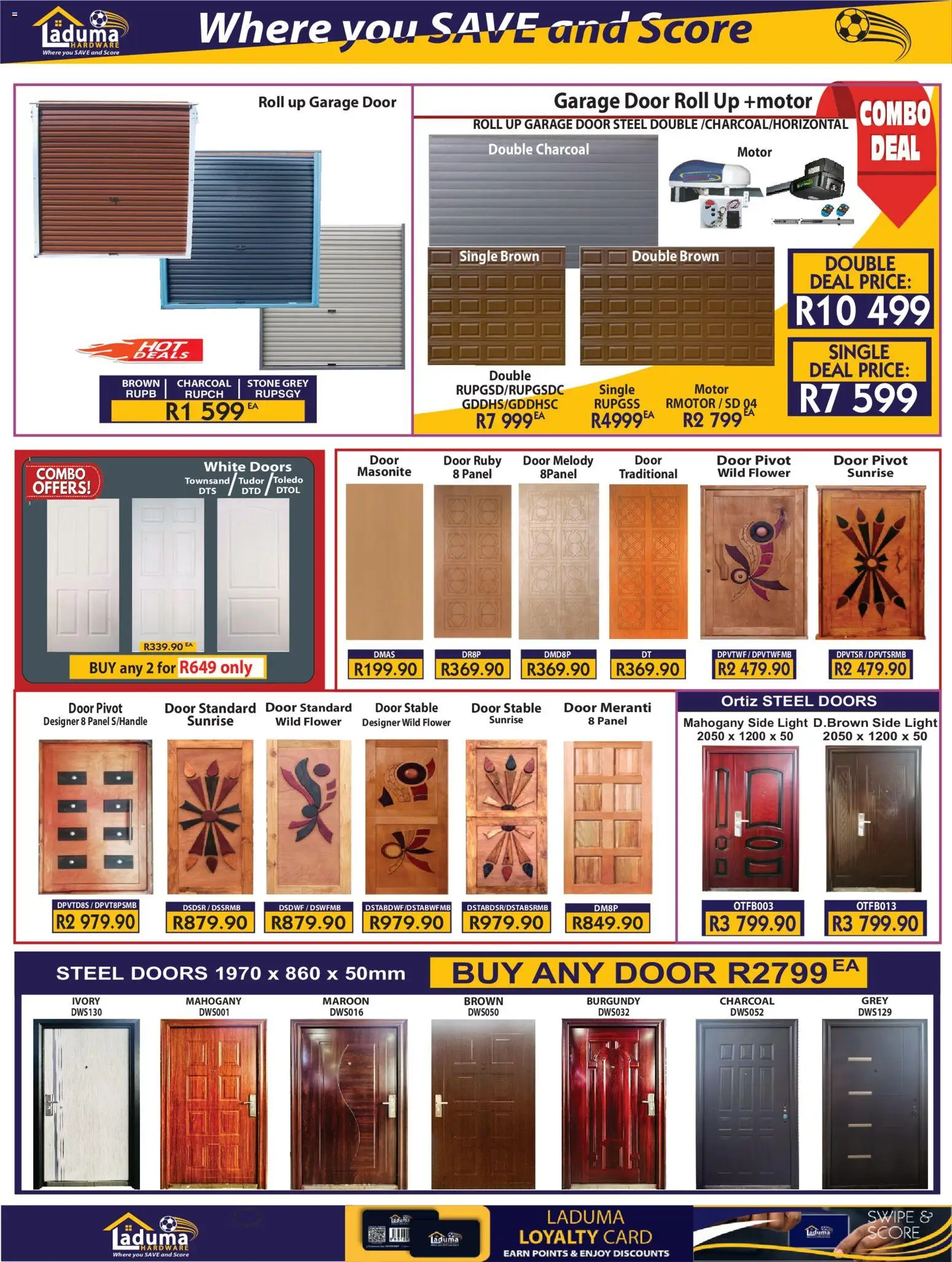 New Laduma Hardware catalogue – valid from 01.02.2026 | Page: 5 | Products: Stable door, Light