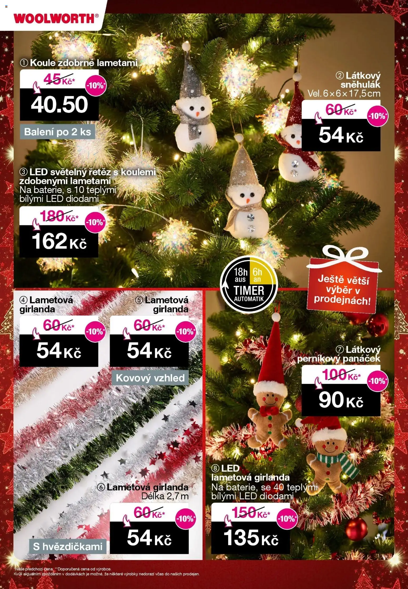 Woolworth leták od 21.11.2025 | Strana: 6 | Produkty: Světelný řetěz, Girlanda, LED