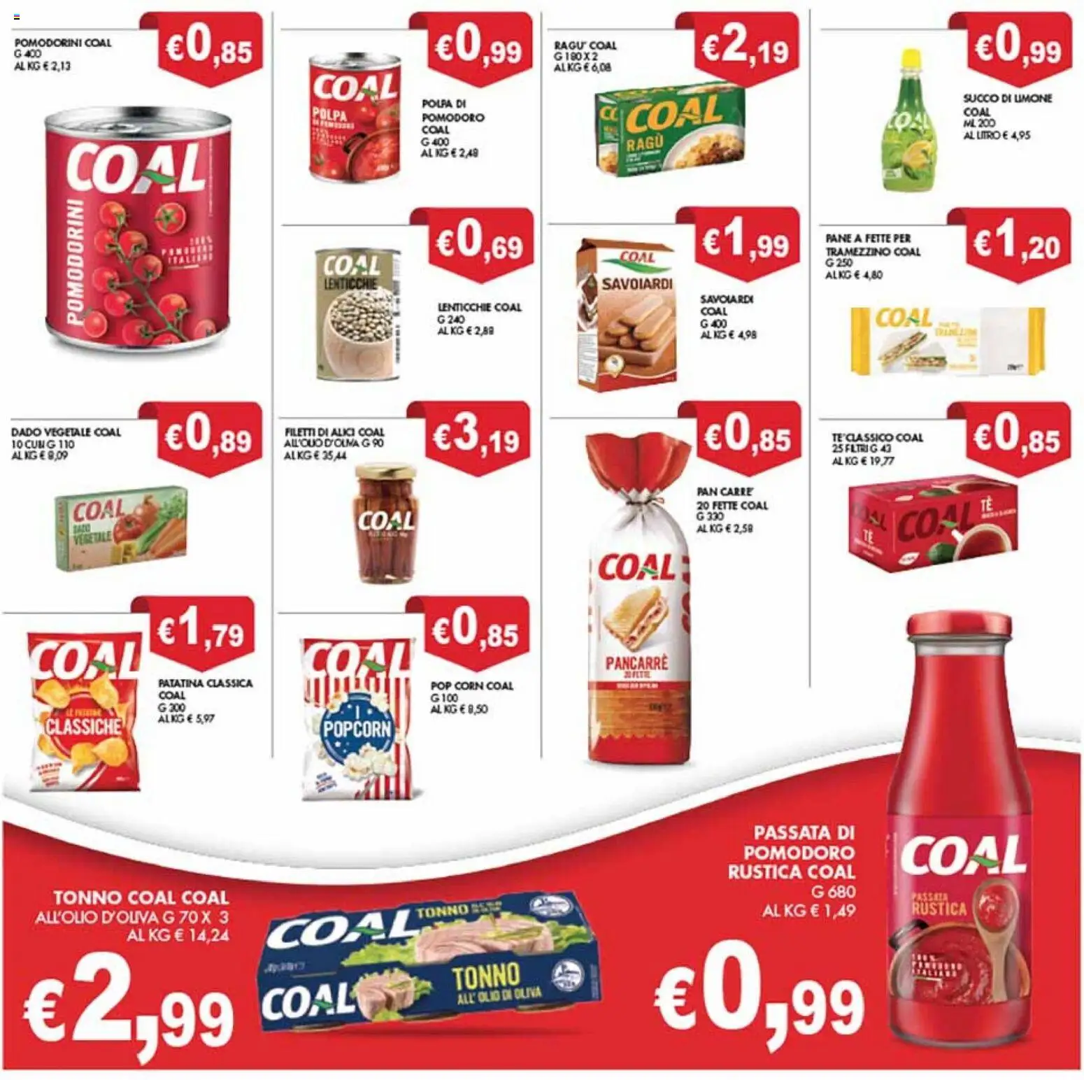 Volantino Coal del 28.11.2025 | Pagina: 26 | Prodotti: Lenticchie, Passata di pomodoro, Pop corn, Olio di Oliva