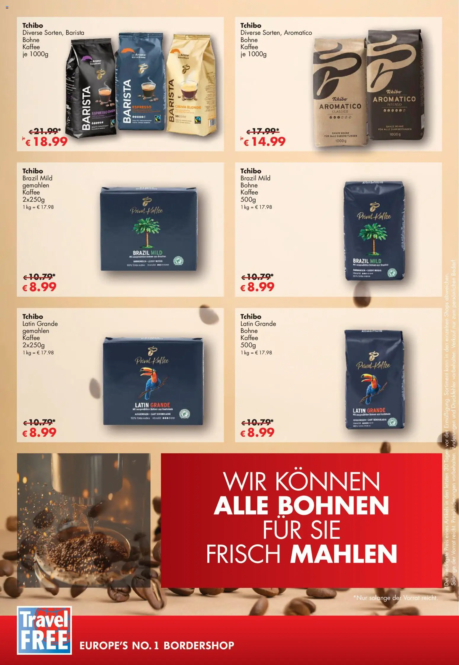 Travel Free Angebote – gültig ab 01.11.2025 | Seite: 4 | Produkte: Kaffee