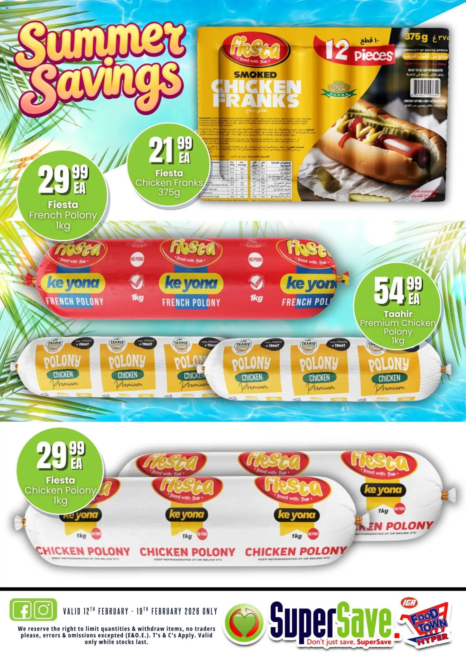 New Super Save catalogue – valid from 12.02.2026 | Page: 12 | Products: Polony, Chicken, Pork
