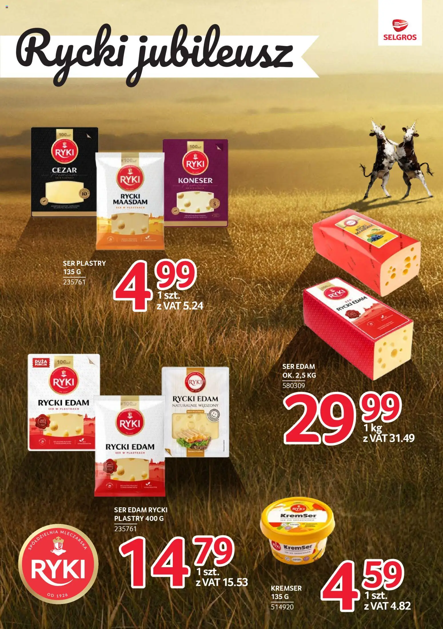 Selgros cash&carry gazetka - Markowe produkty od 19.03.2026 | Strona: 3 | Produkty: Ser