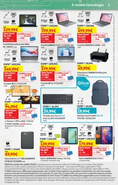 Pré-visualização Auchan - Preços Redondos válido de 13.01.2026 | Página: 30 | Produtos: Monitor, Impressora, Teclado, Tablet