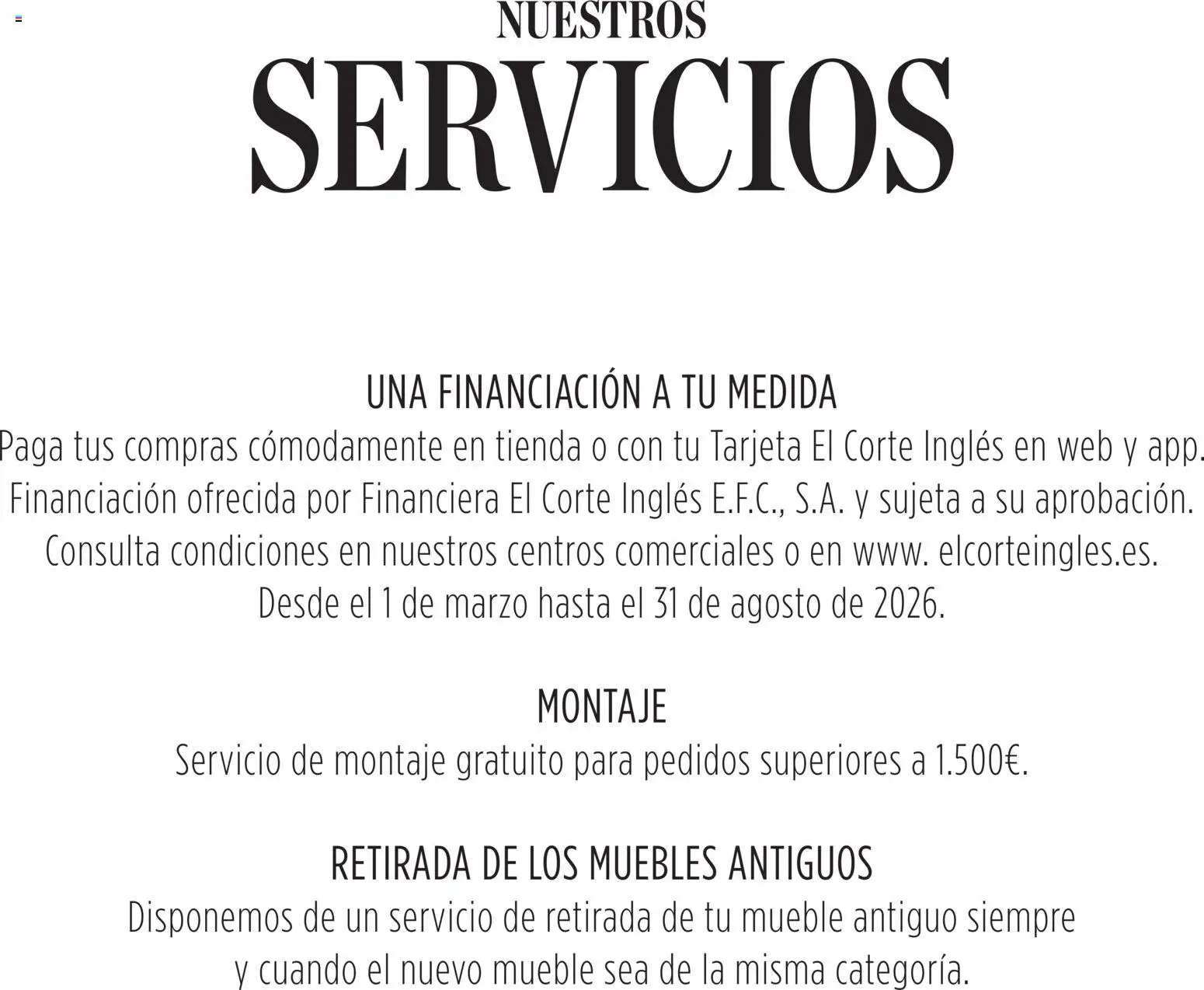 El Corte Inglés Colecciones │ válido desde el 07.04.2026 | Página: 4 | Productos: Muebles