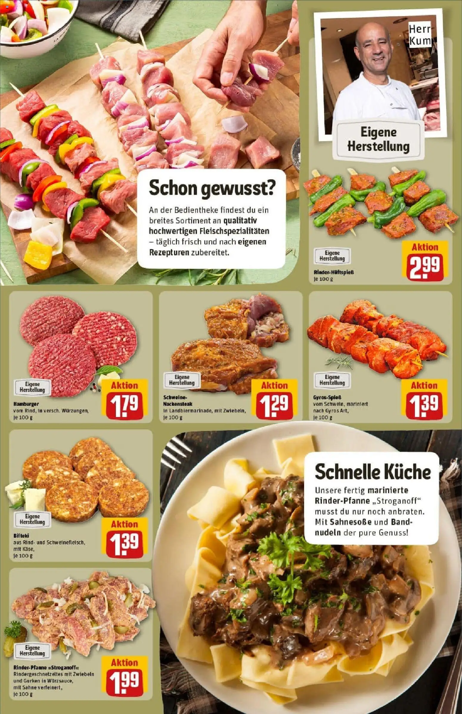 Rewe prospekt Bonn / Beuel	 – gültig ab 26.10.2025 | Seite: 17 | Produkte: Gyros, Zwiebeln, Nudeln, Gurken
