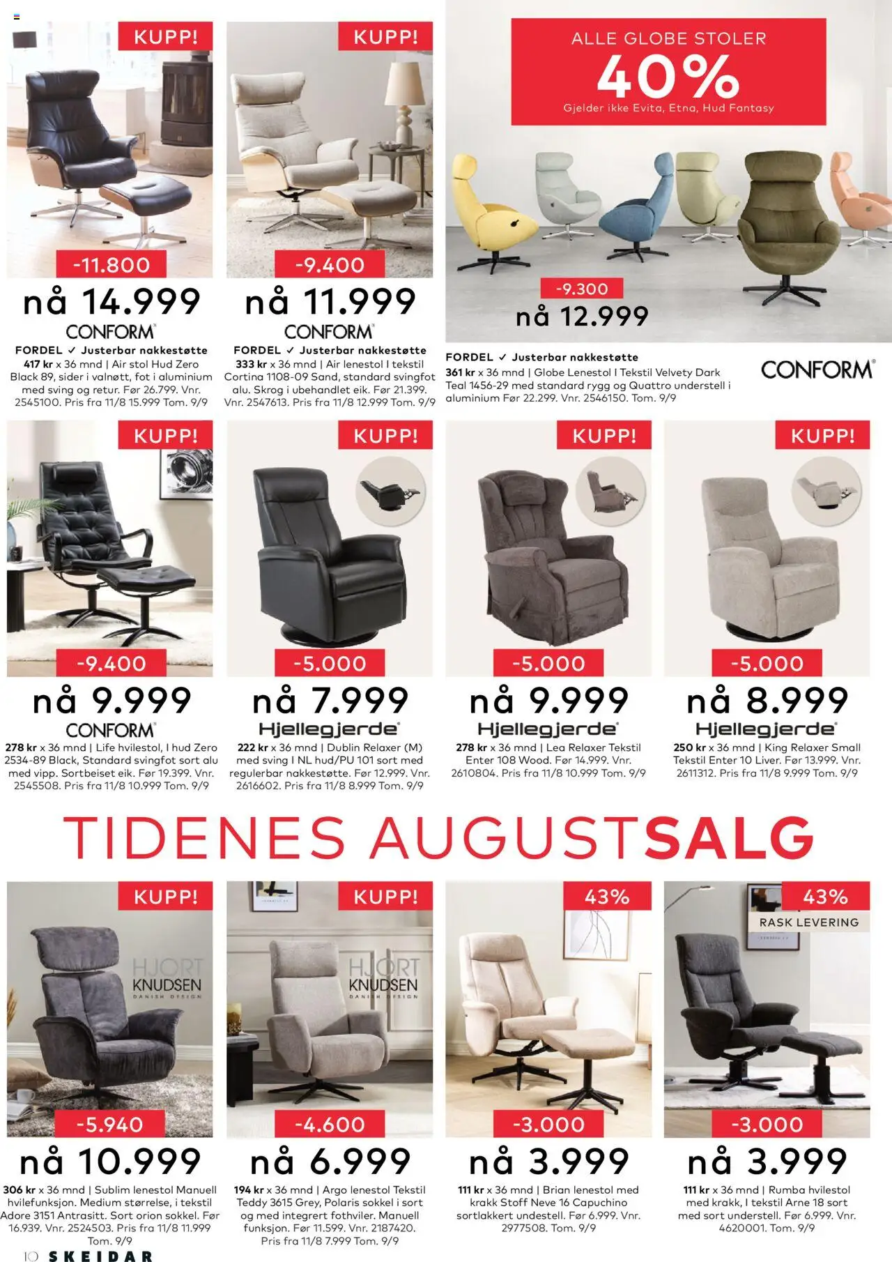  | Side: 10 | Produkter: Krakk, Hvilestol, Lenestol, Stol