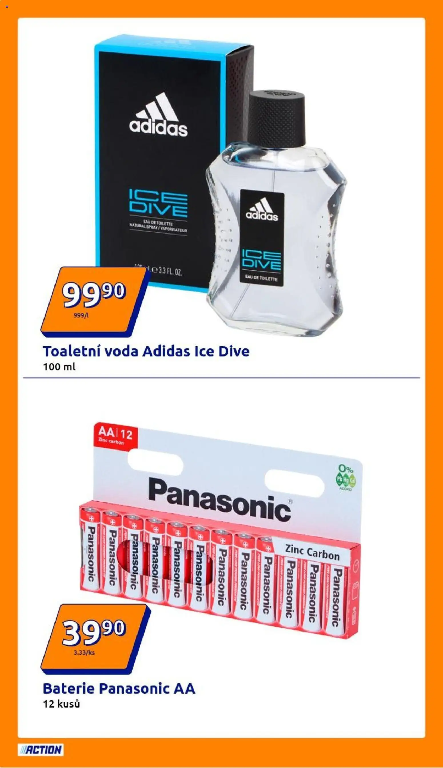Action leták od 04.02.2026 | Strana: 14 | Produkty: Voda, Baterie, Toaletní voda