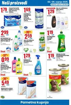 Eurospin katalog | vrijedi od 03.07.2025 | Stranica: 12 | Proizvodi: Gel za tuširanje, Toaletni papir, Limun, Rukavice